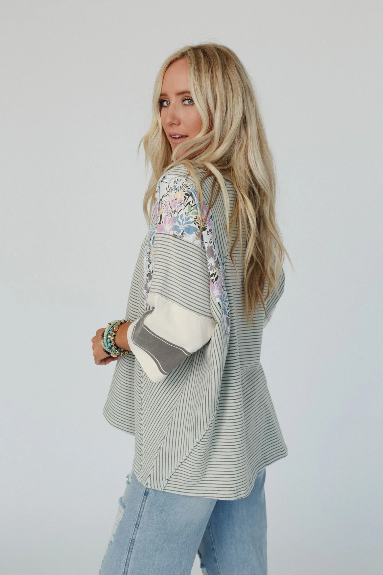 Britt Patchwork Top - Mint - Image 6