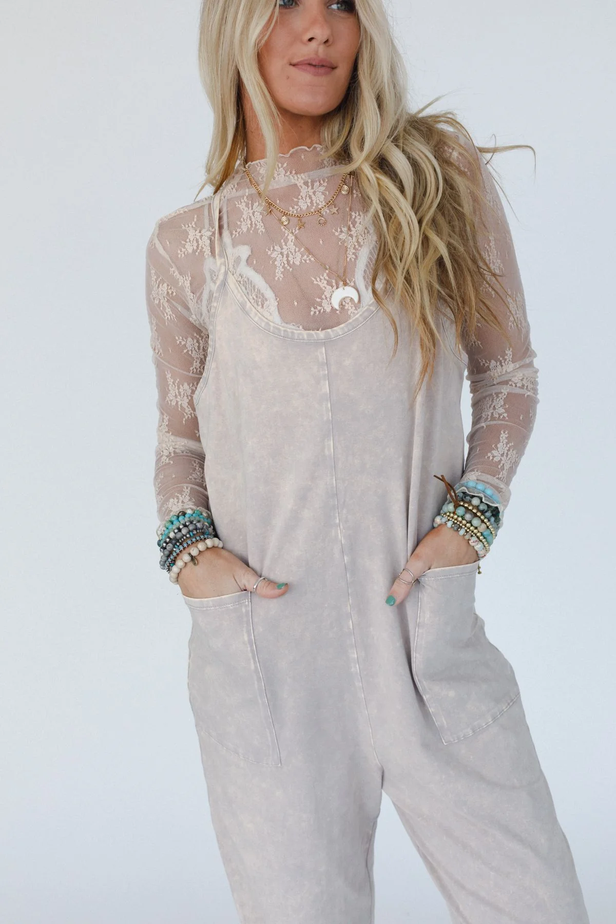 Brooke Pocket Jumpsuit - Ash Mocha - Image 5