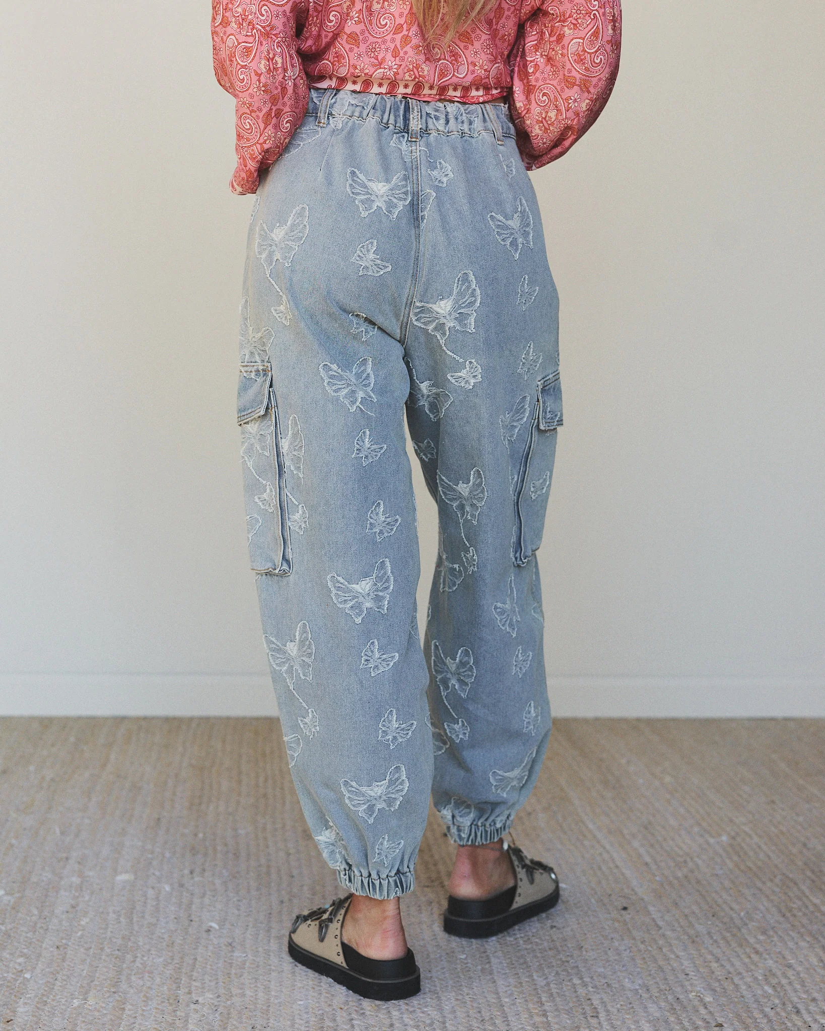 Butterfly Denim Pant - Denim - Image 4