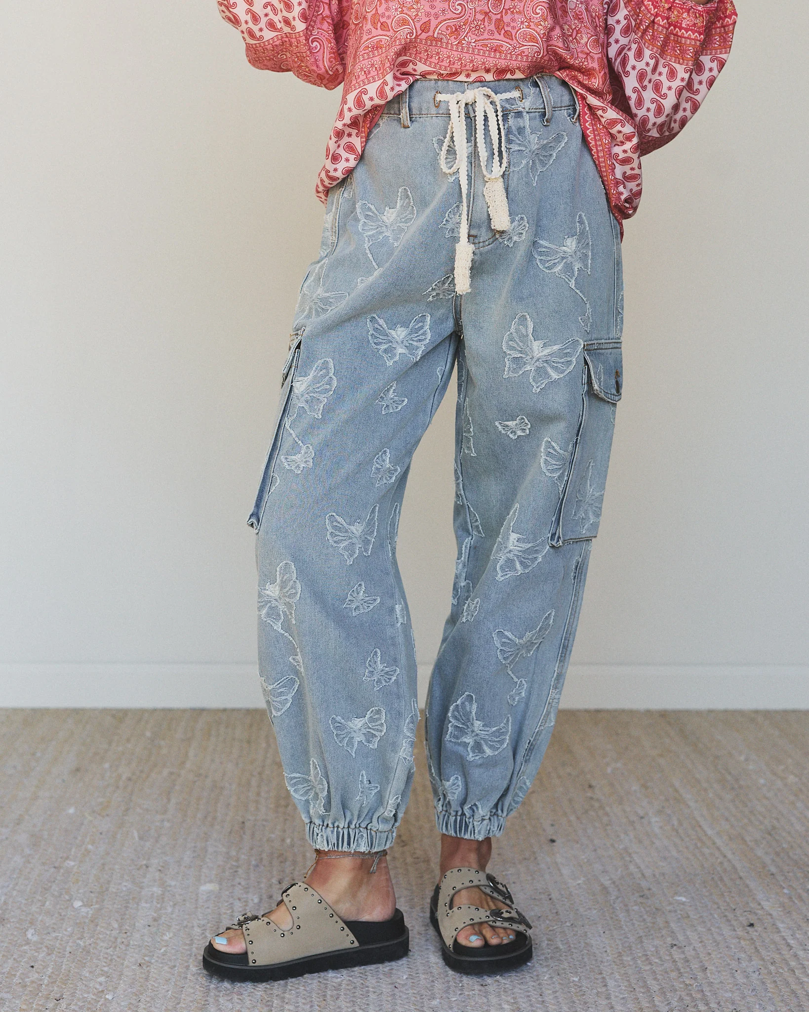 Butterfly Denim Pant - Denim - Image 5