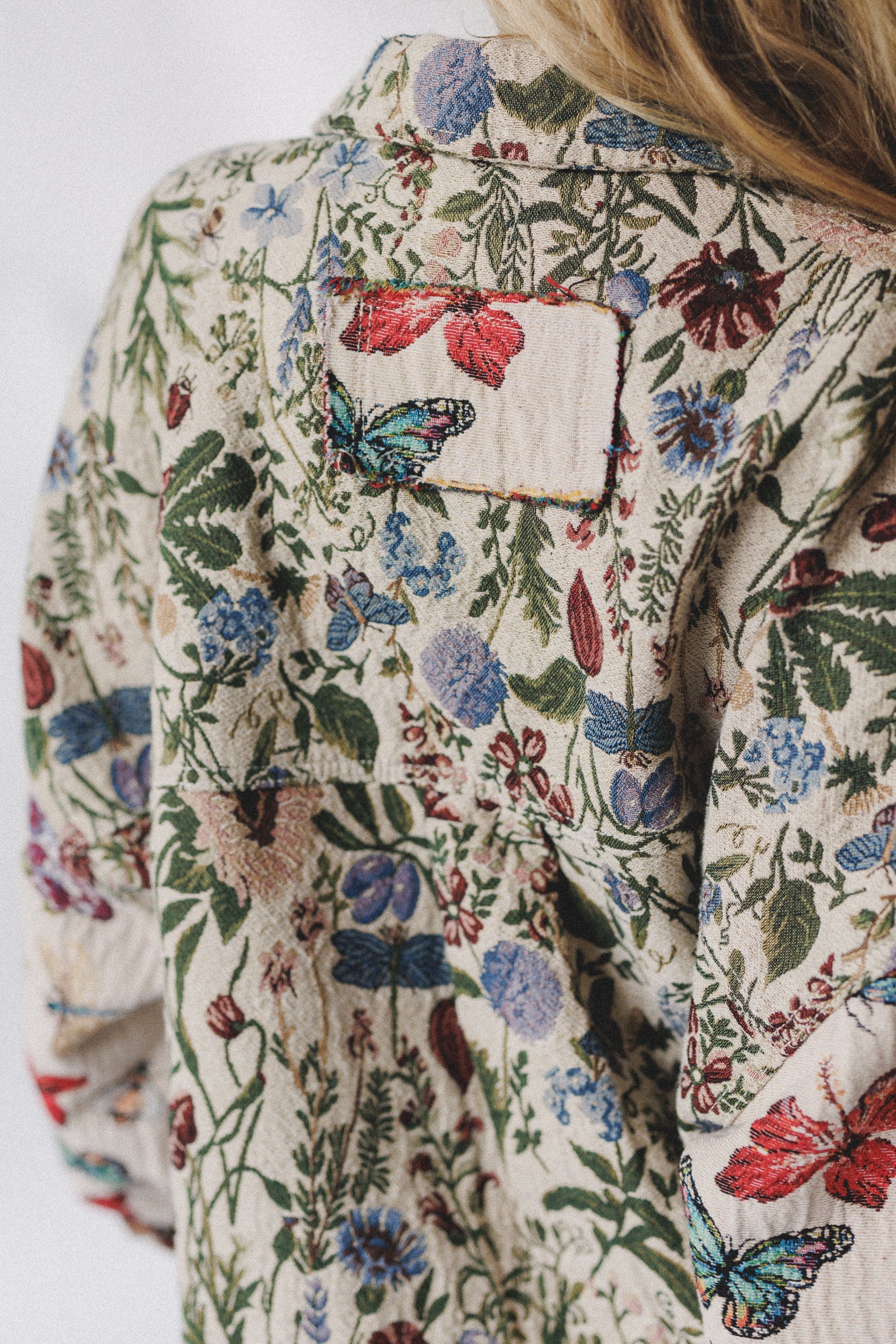 Butterfly Effect Jacquard Jacket - Almond - Image 4