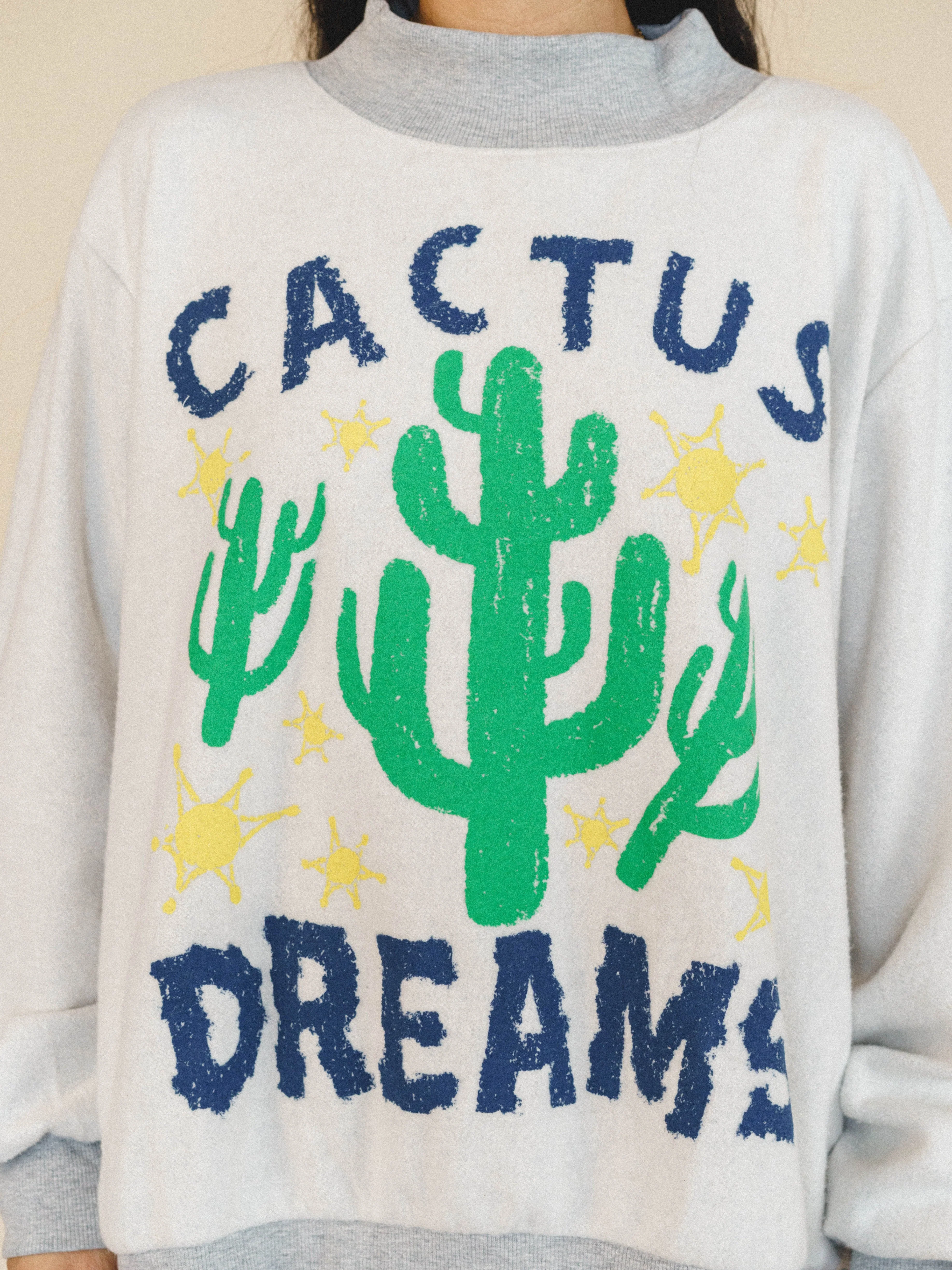 Cactus Dreams Sweater - Grey - Image 4