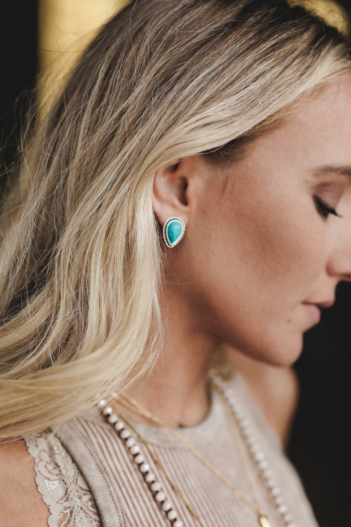 Call It Fate Earrings - Turquoise - Image 2