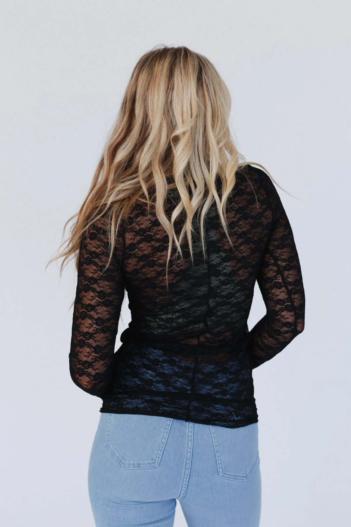 Call It Love Lace Top - Black - Image 8