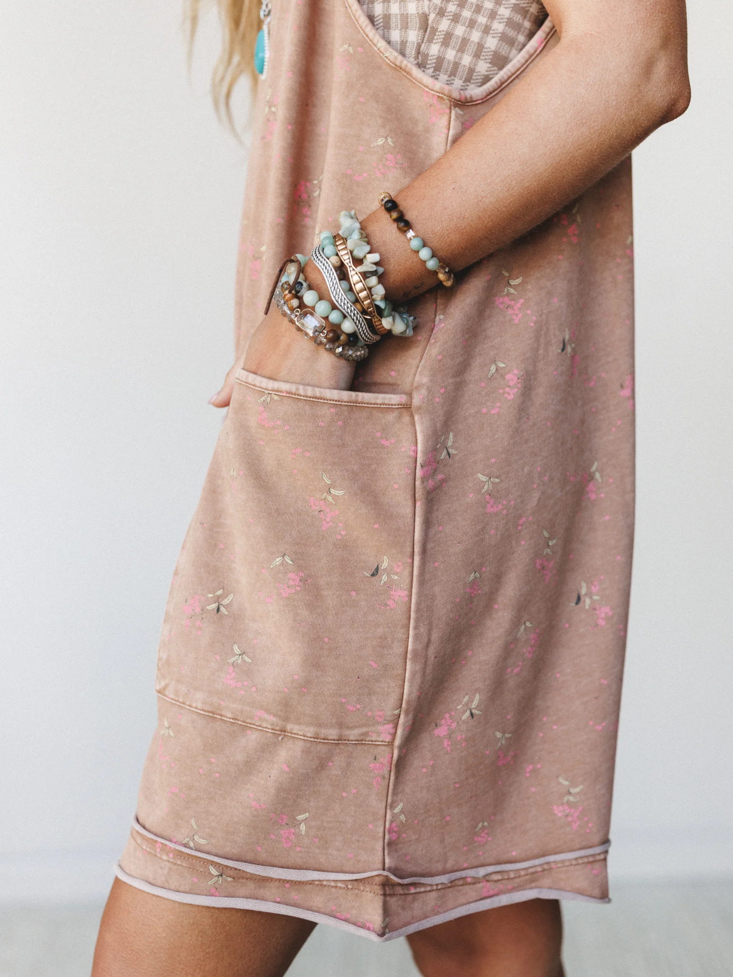 Calla Bloom Romper - Almond - Image 3
