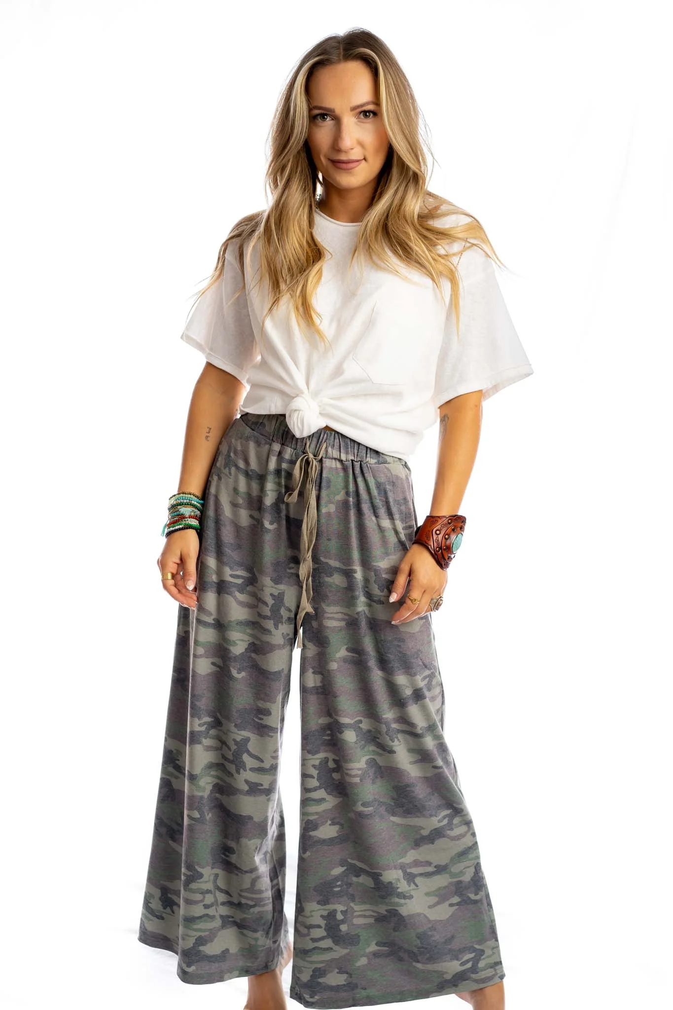 Calling All Camo Lounge Pants - Olive - Image 3