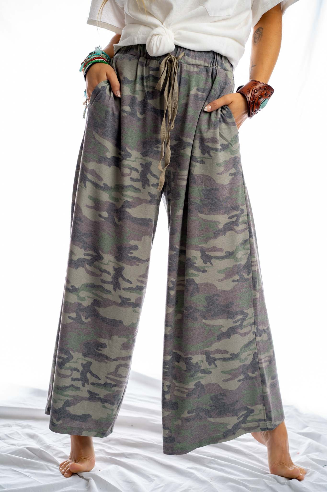 Calling All Camo Lounge Pants - Olive - Image 4