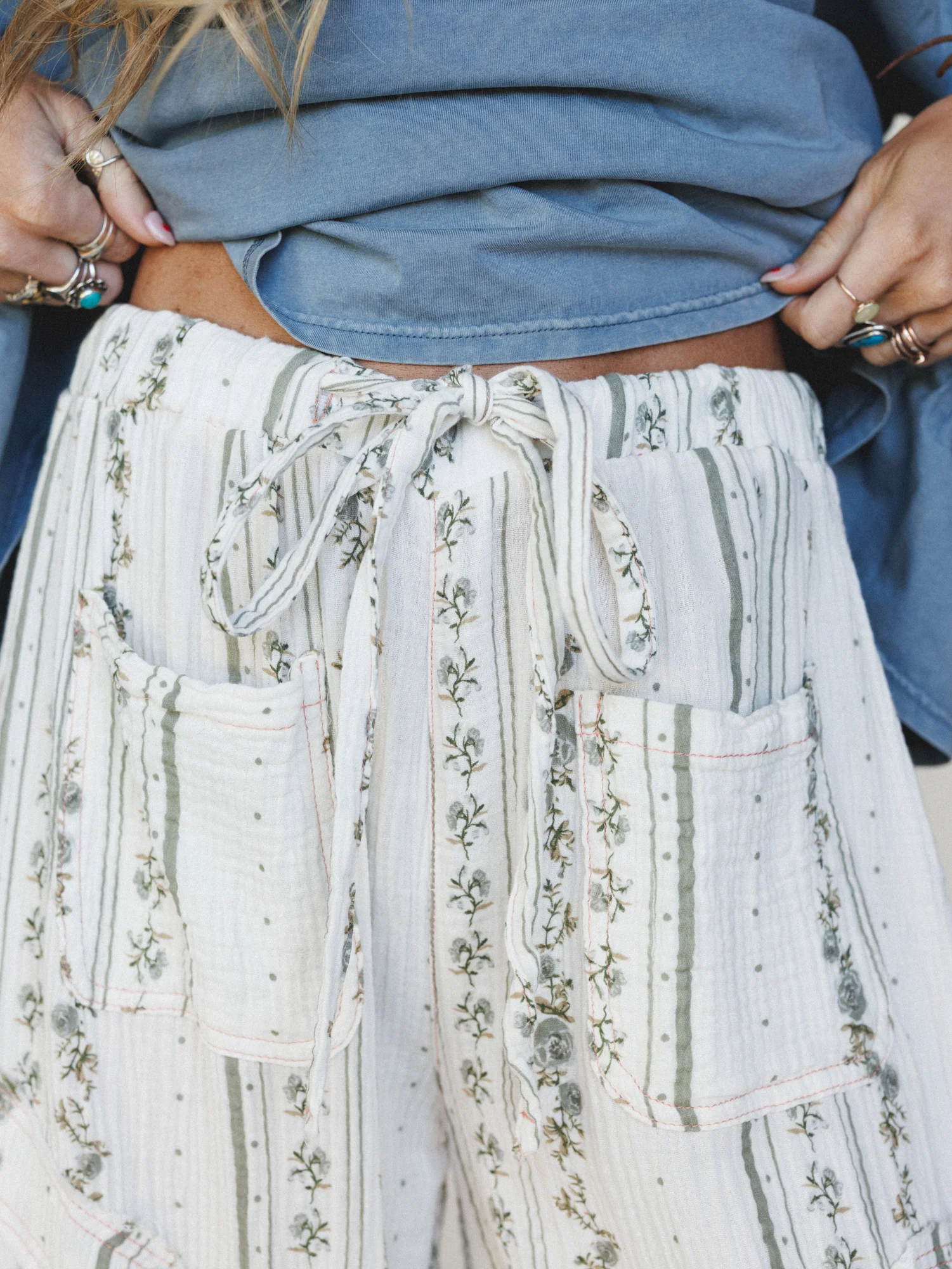 Calm Waves Pants - Natural - Image 3