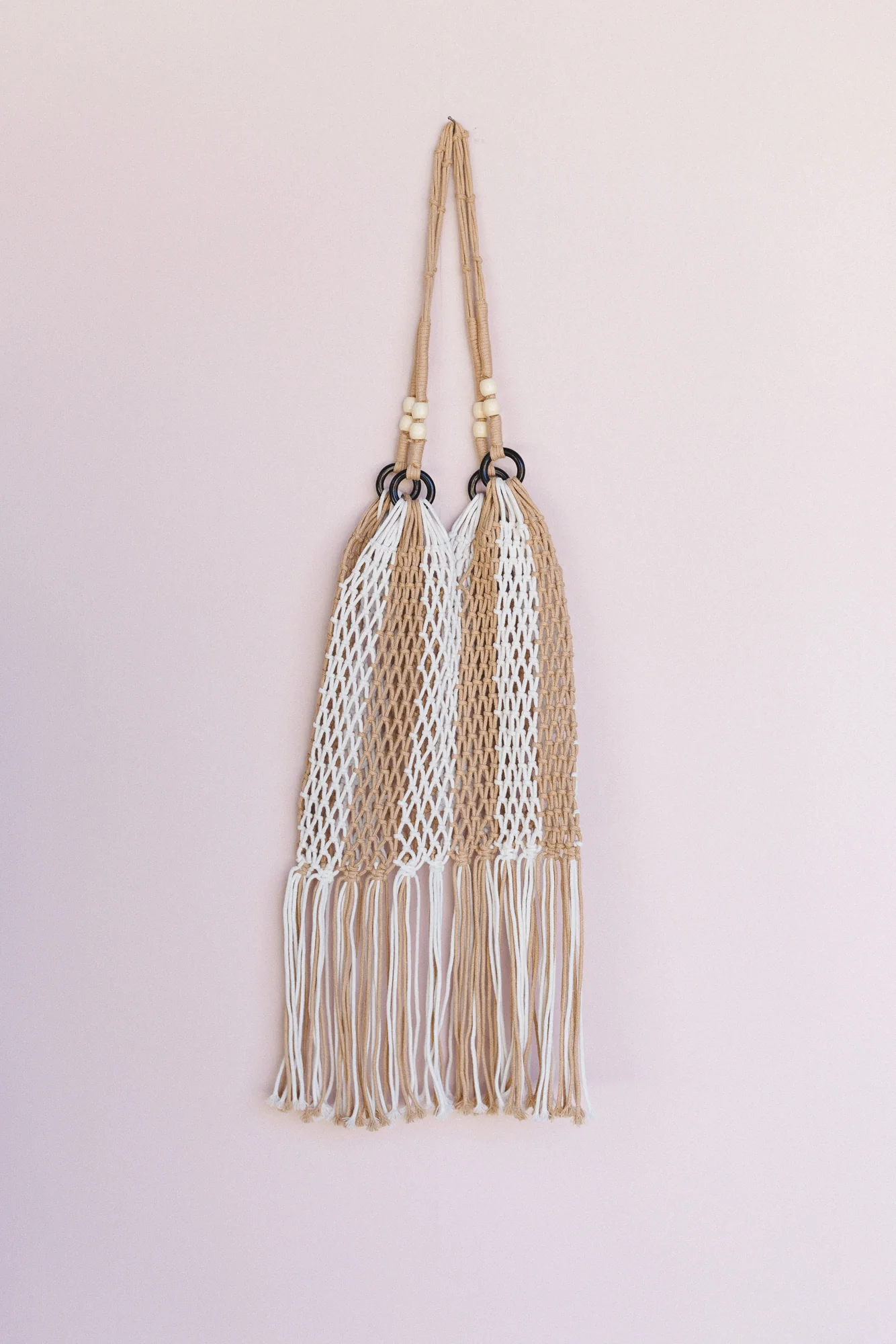 Campfire Fringe Shoulder Bag - Beige