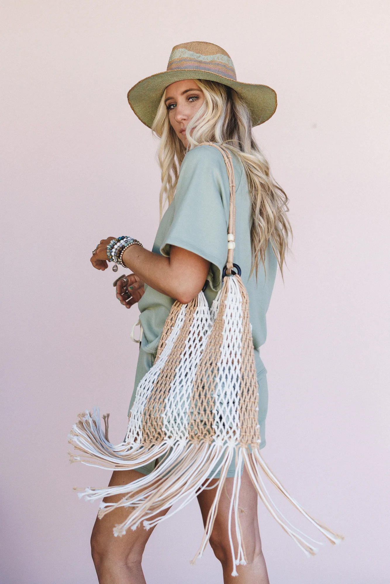 Campfire Fringe Shoulder Bag - Beige - Image 3