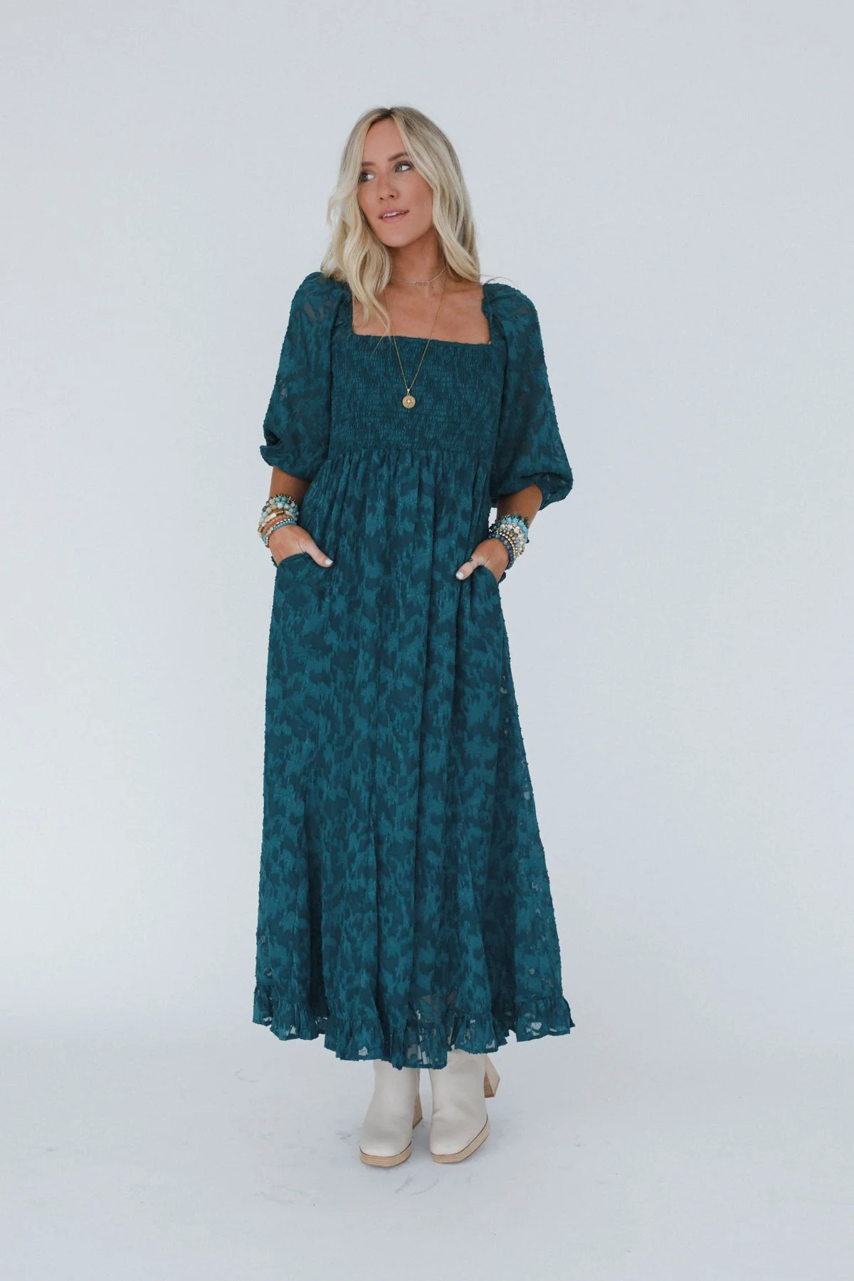 Capistrano Maxi Dress - Green - Image 6