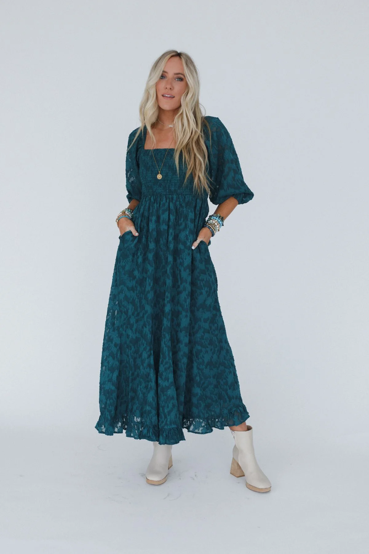 Capistrano Maxi Dress - Green - Image 7