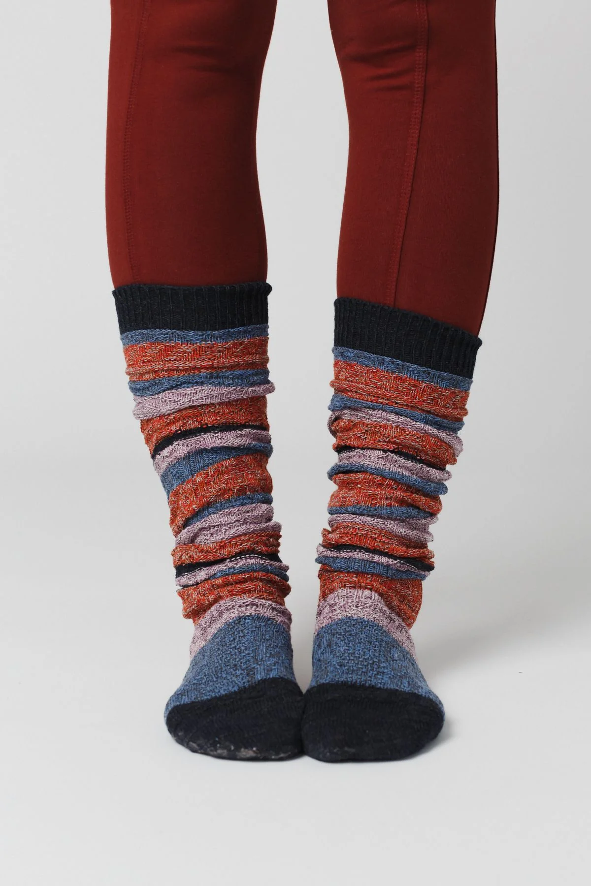 Cecily Stripe Socks - Gray - Image 3