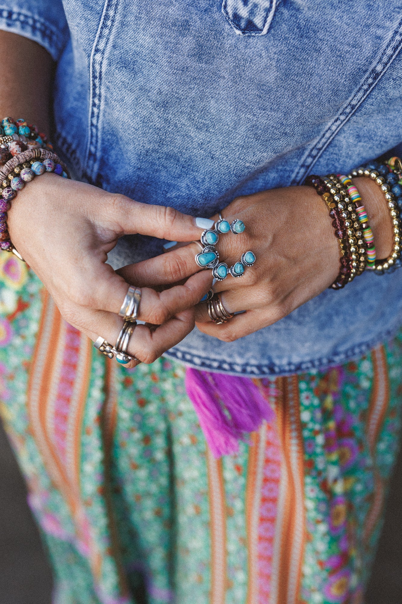 Celia Blossom Turquoise Ring - Turquoise - Pre Order