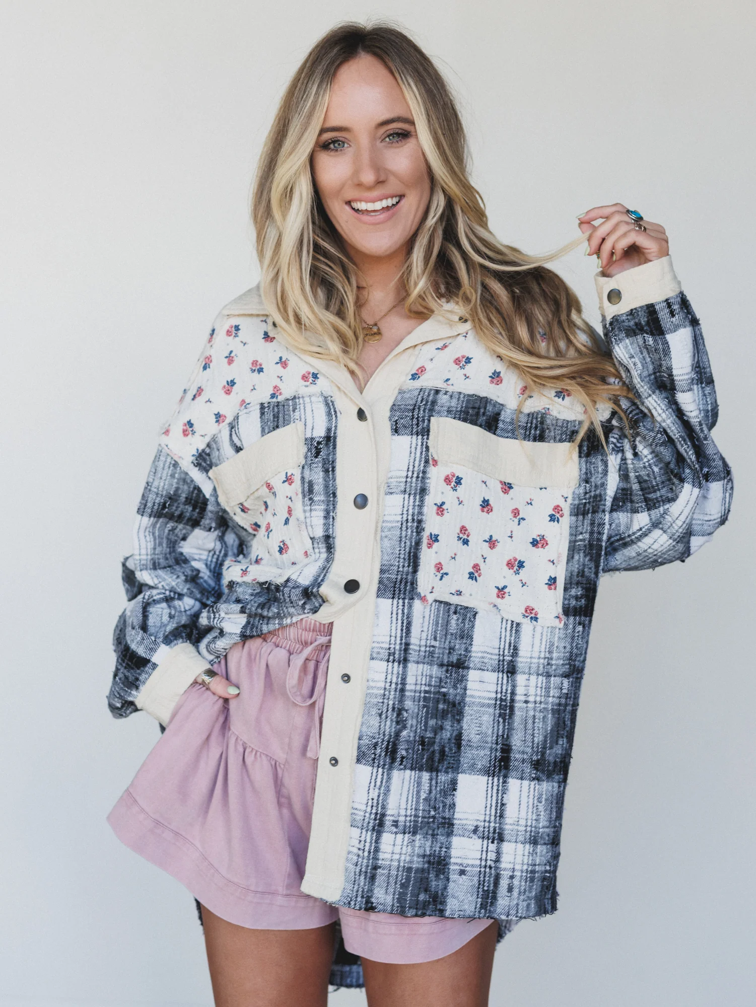 Chance Mix Print Jacket - Black - Image 2