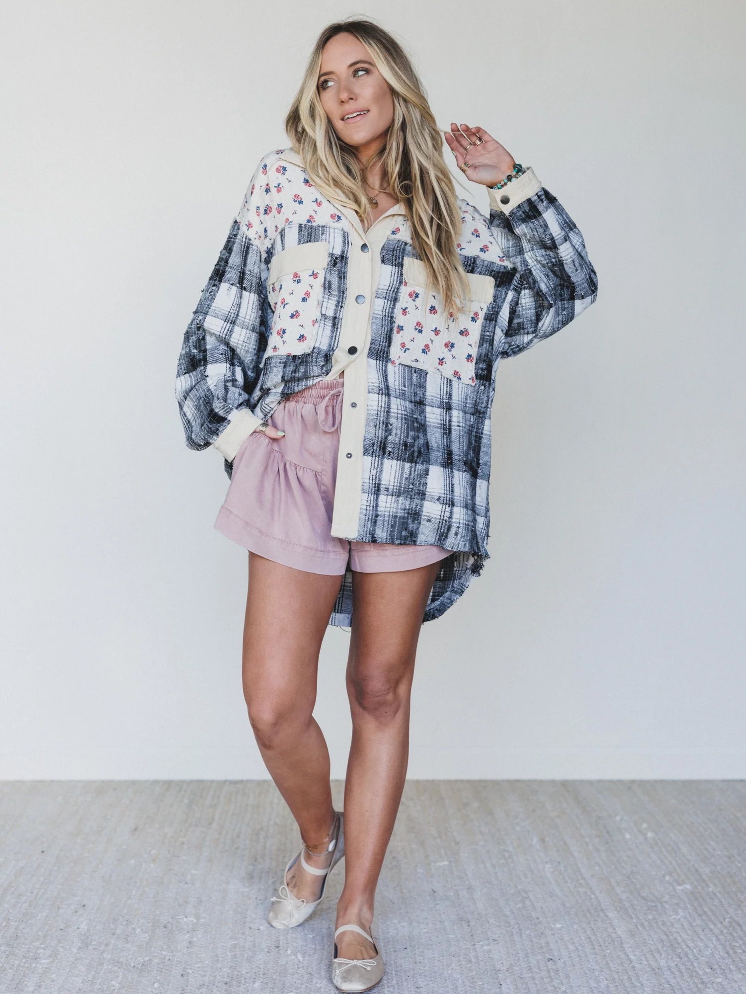 Chance Mix Print Jacket - Black - Image 4