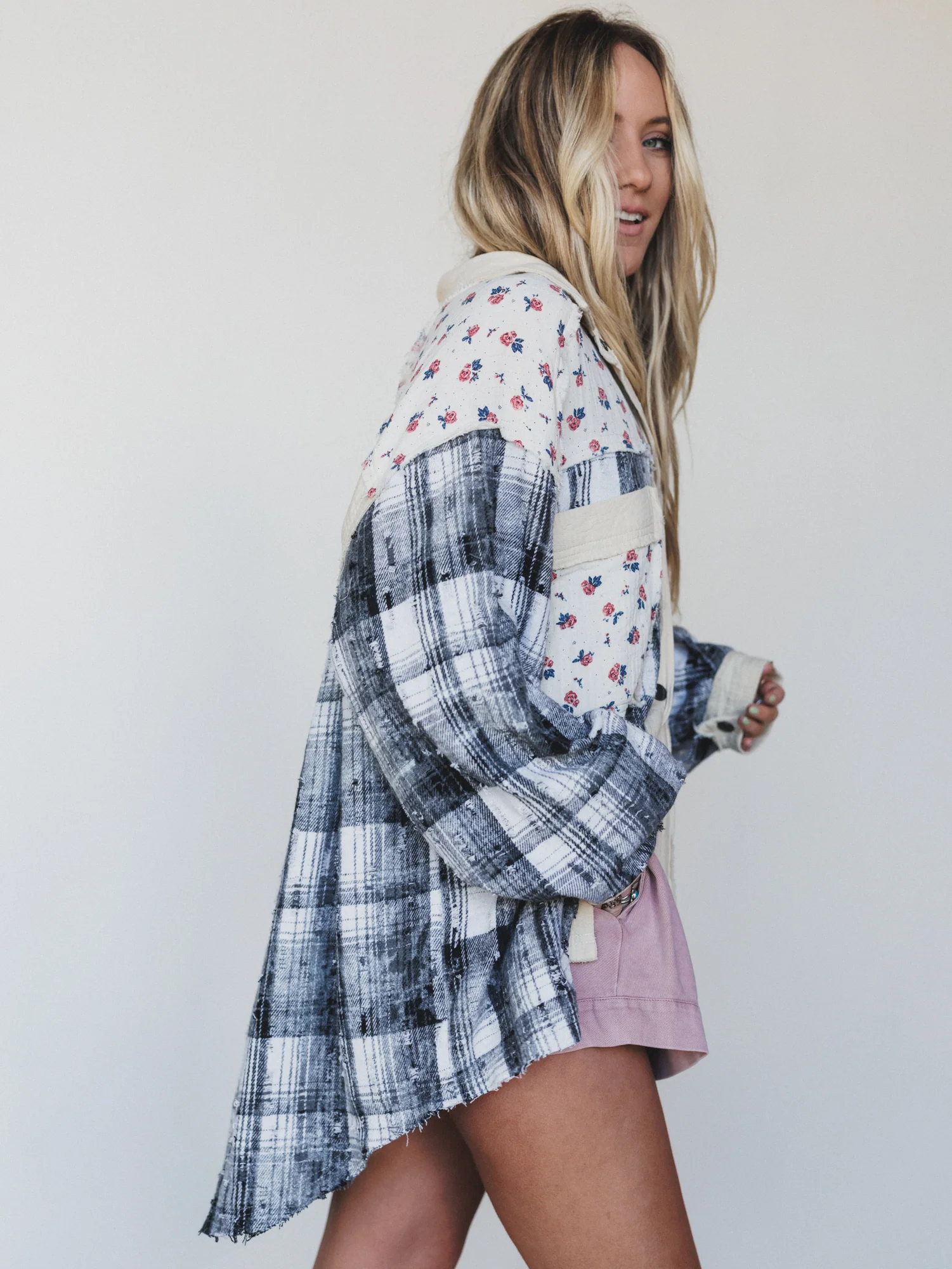 Chance Mix Print Jacket - Black - Image 6