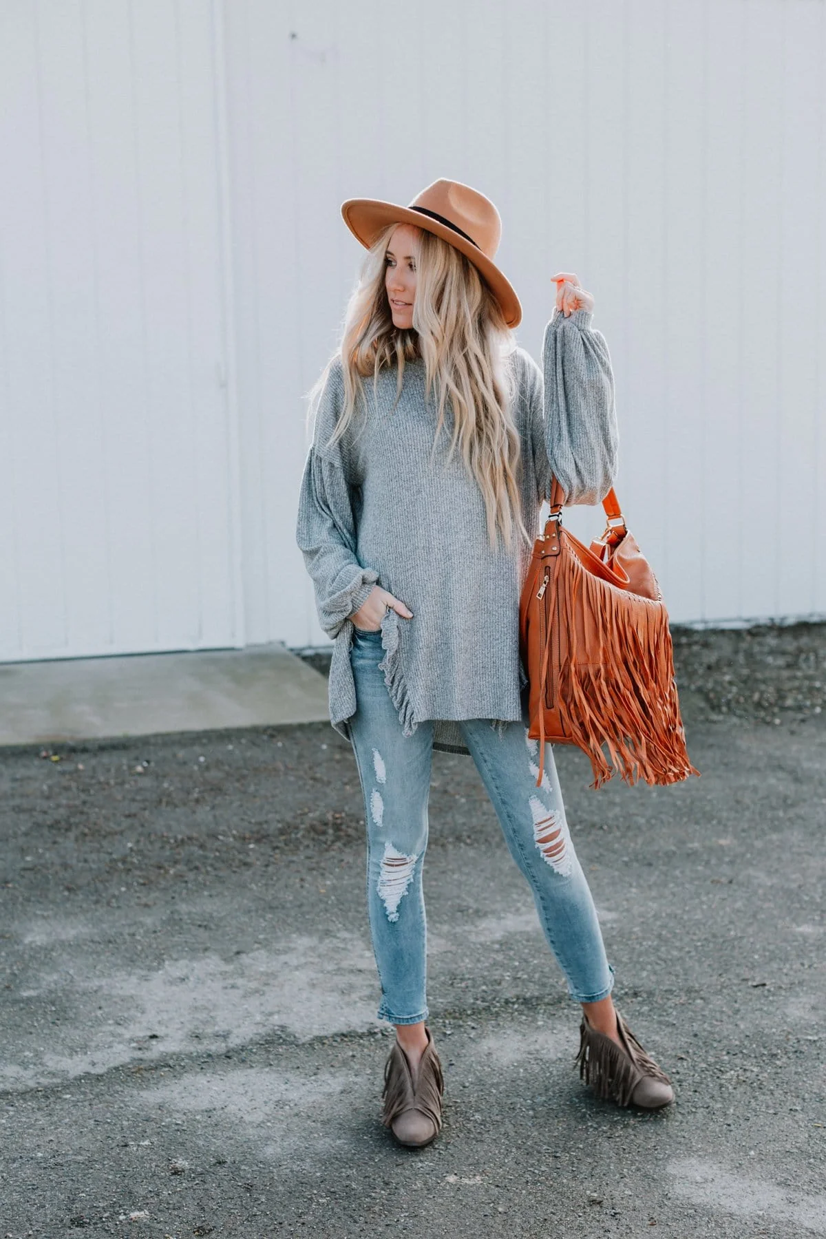 Charlie Cozy Top - Gray - Image 3