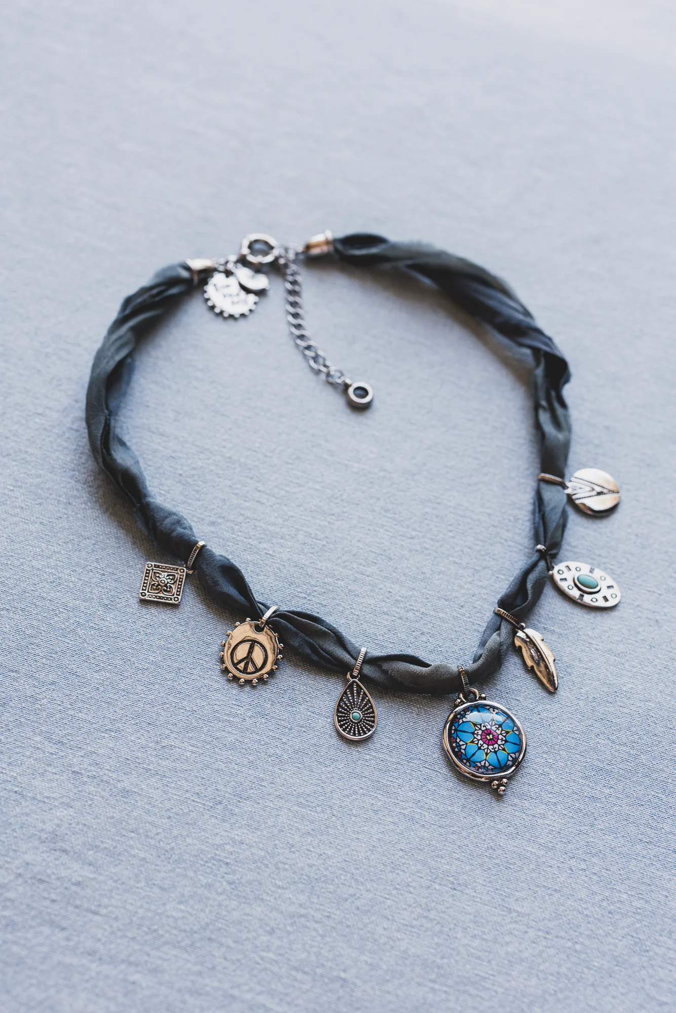 Charm Voyage Necklace - Blue - Image 4