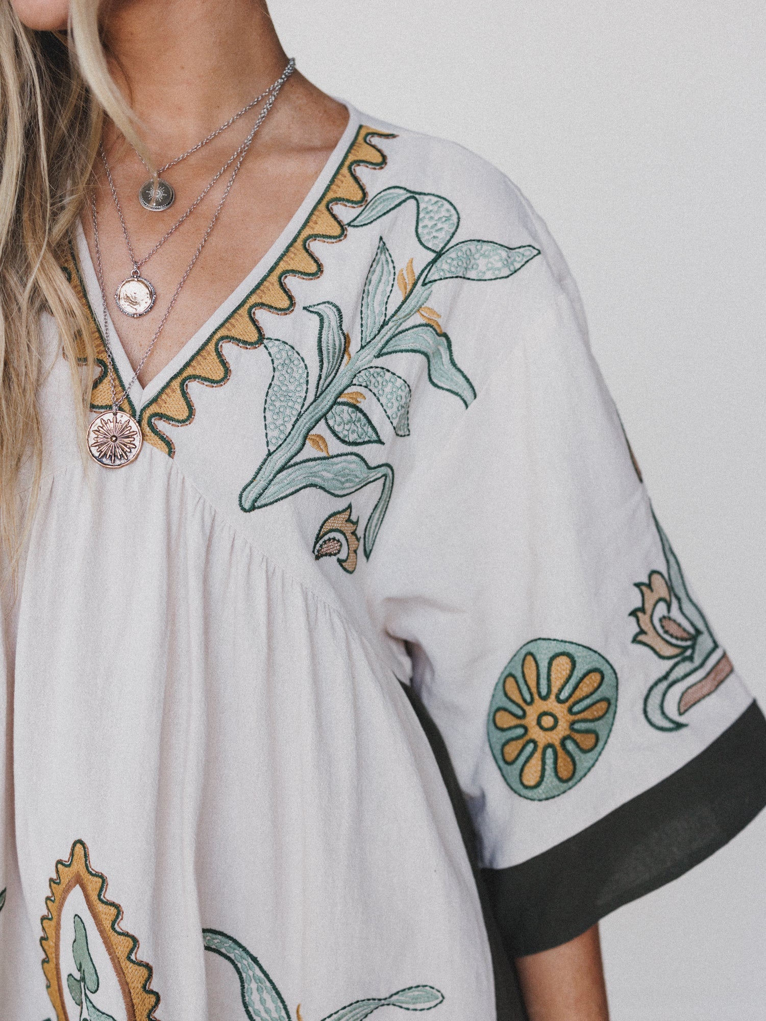 Chateau Chic Babydoll Tunic Dress - Sage - Image 3