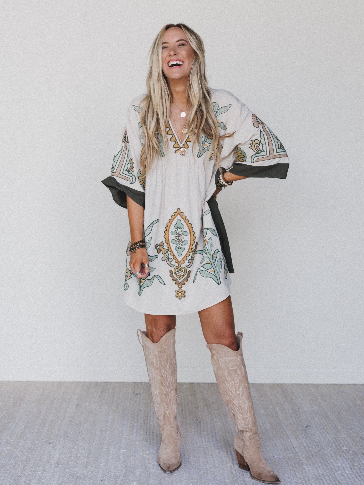 Chateau Chic Babydoll Tunic Dress - Sage - Image 5