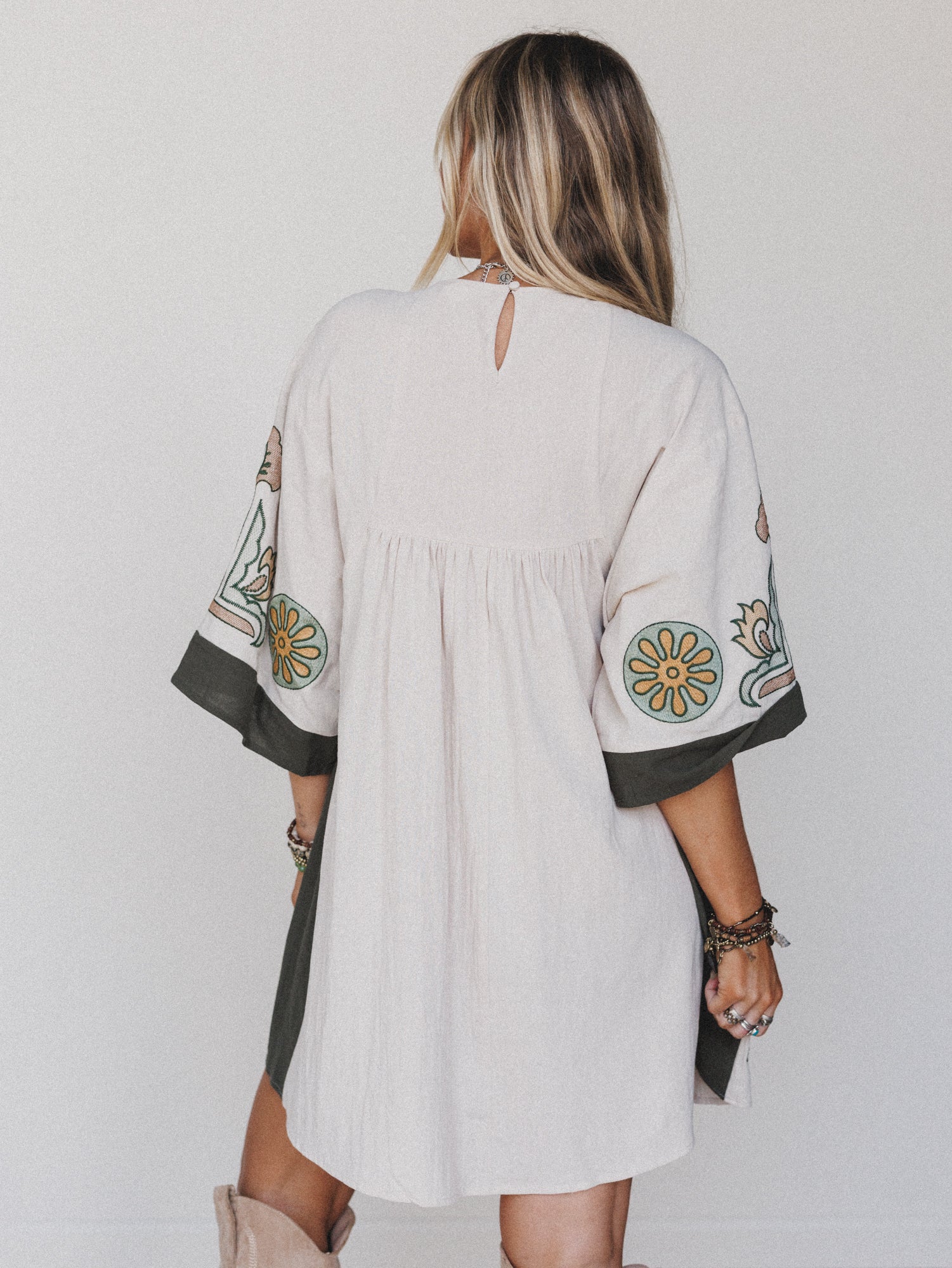 Chateau Chic Babydoll Tunic Dress - Sage - Image 6