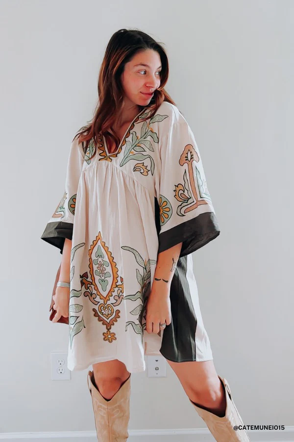 Chateau Chic Babydoll Tunic Dress - Sage - Image 8