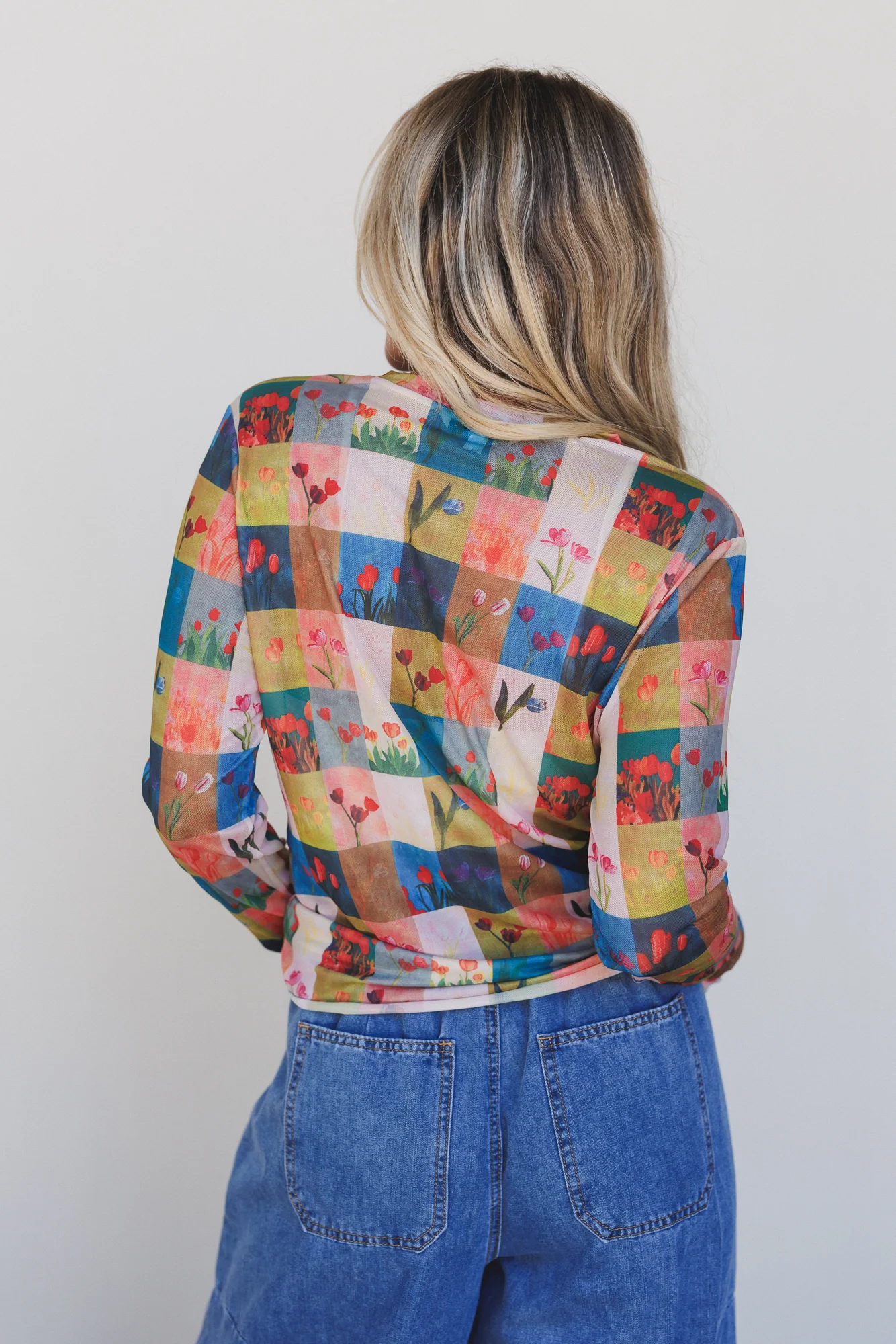 Checker Bloom Top - Multi - Image 4