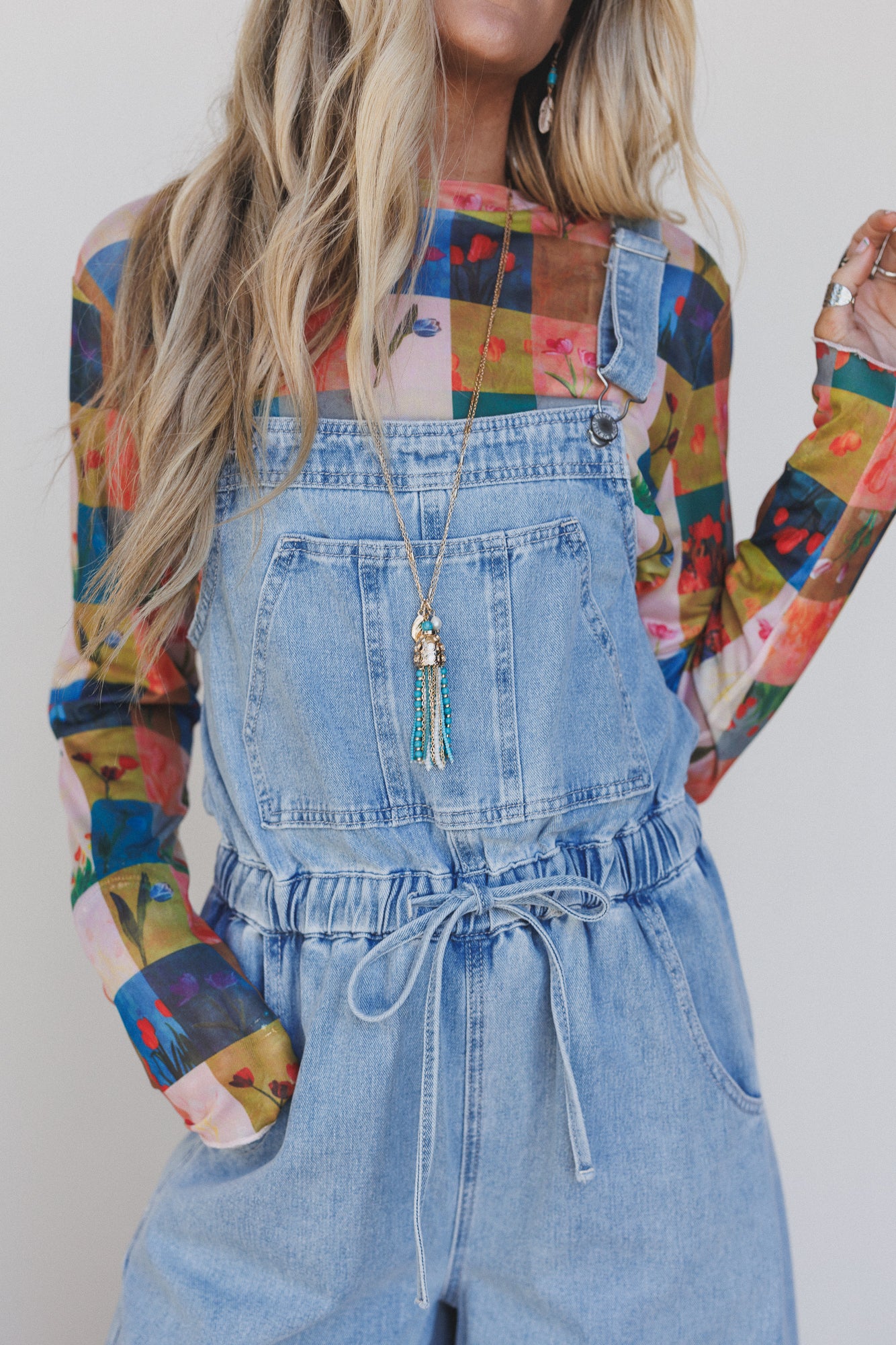 Checker Bloom Top - Multi - Image 5