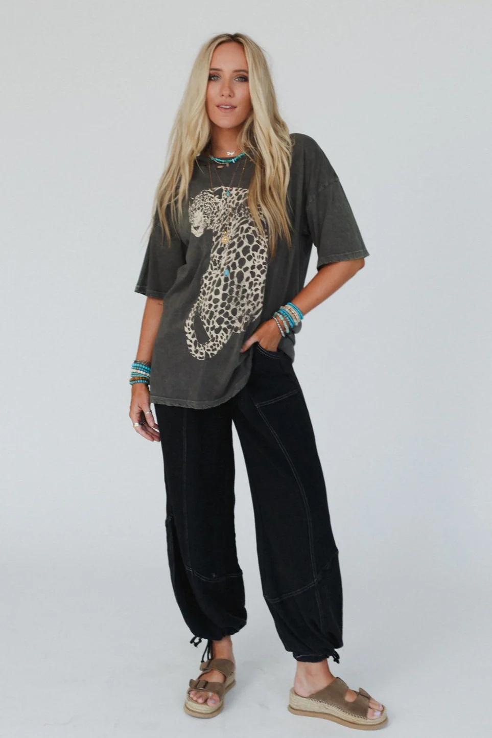 Cheetah Graphic Tee - Iron - Image 4