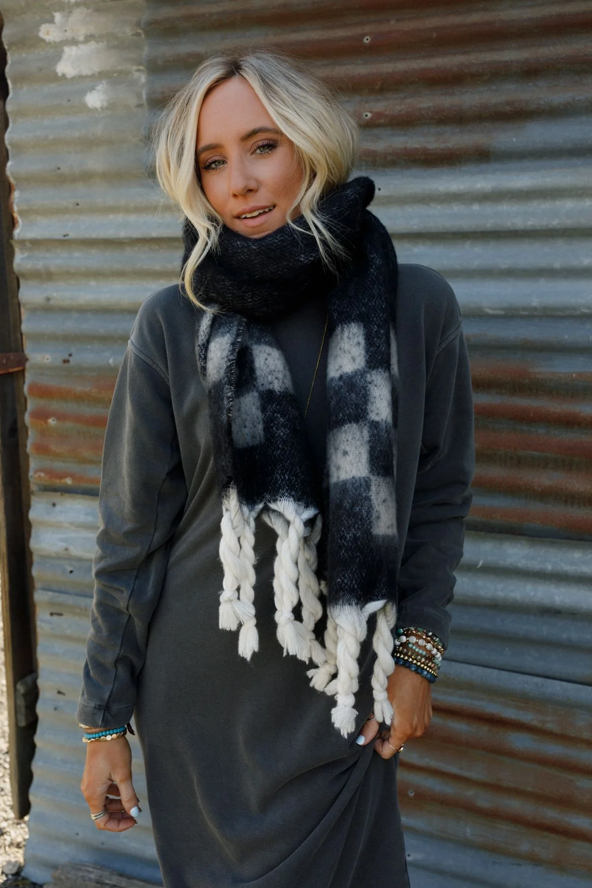 Cider Stroll Scarf - Black - Image 2
