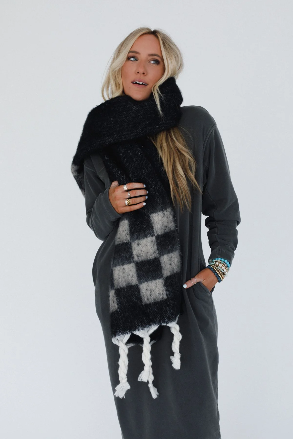 Cider Stroll Scarf - Black - Image 3
