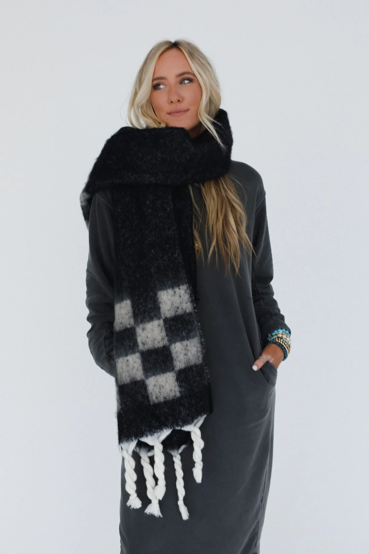 Cider Stroll Scarf - Black - Image 5