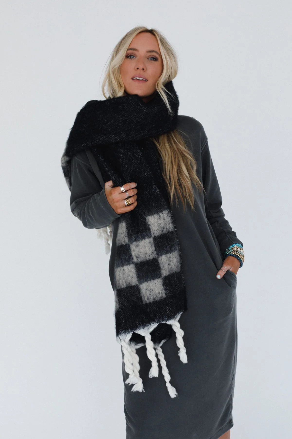 Cider Stroll Scarf - Black - Image 6