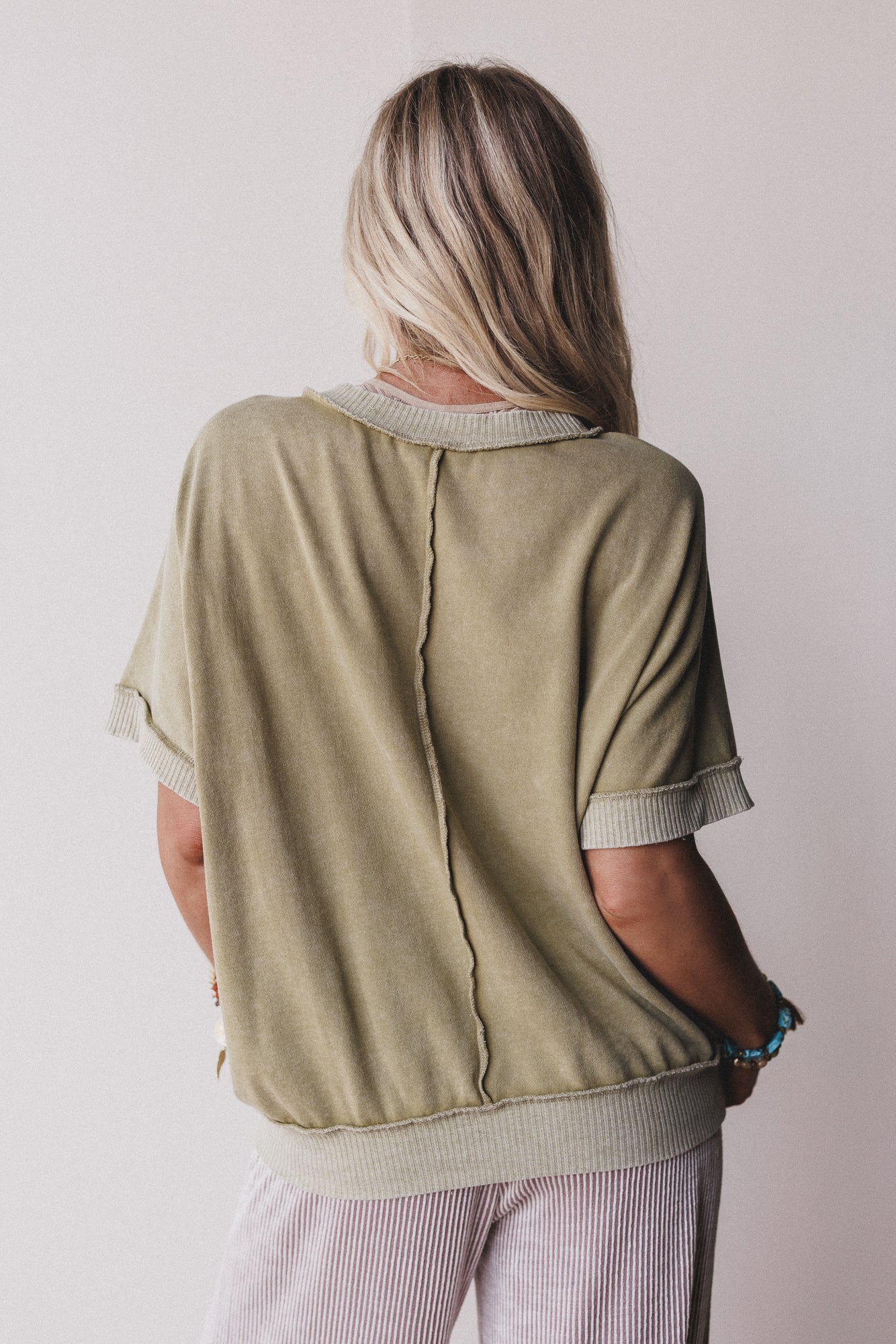 Citrus Skies Pullover Top - Olive - Image 5