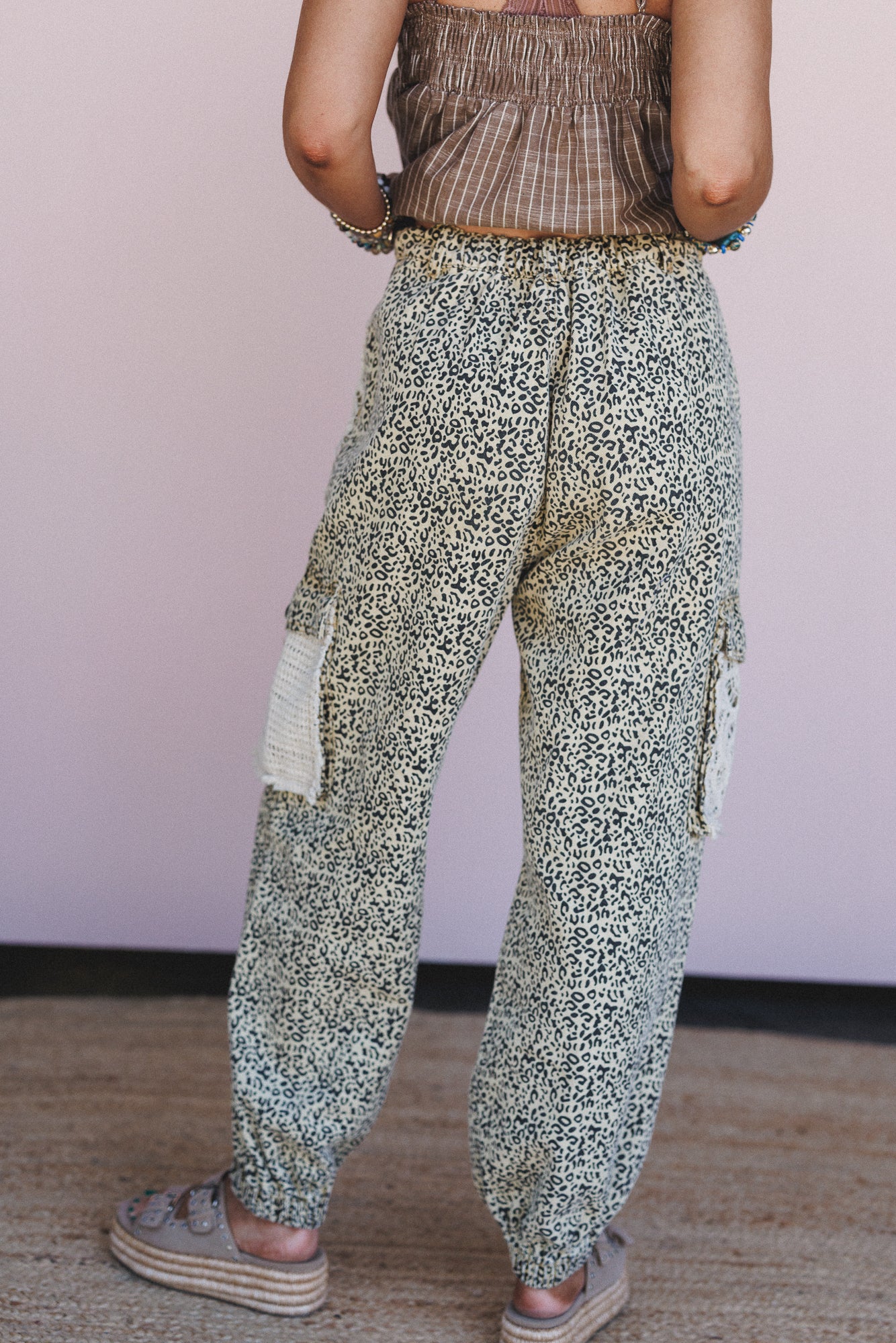 City Sky Distressed Pants - Leopard - Image 4