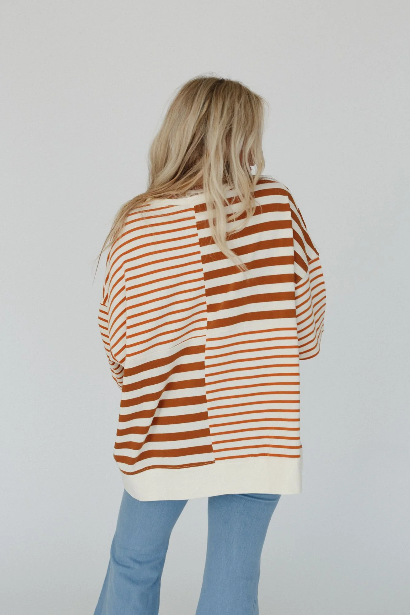 City Stripes High Low Top - Mocha - Image 4