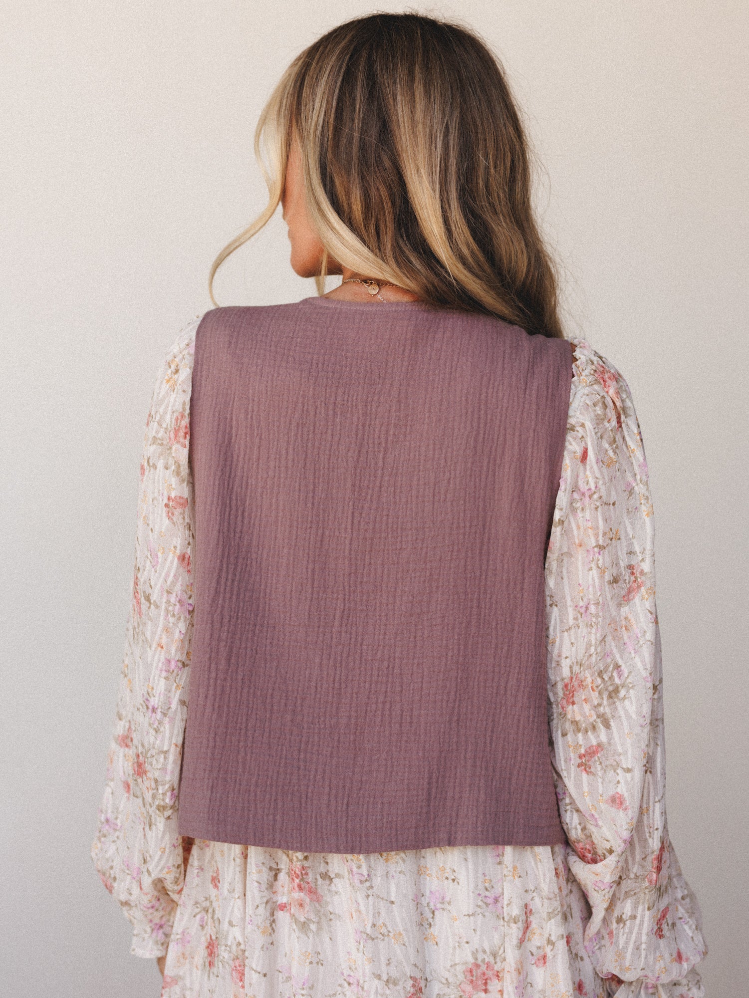 Clover Petals Vest - Mushroom - Image 3