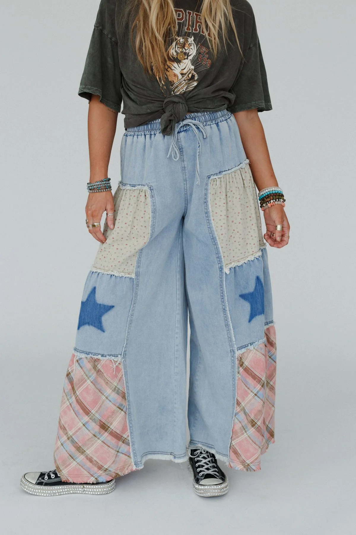 Coastal Chill Wide Leg Pants - Denim Multi - Image 6