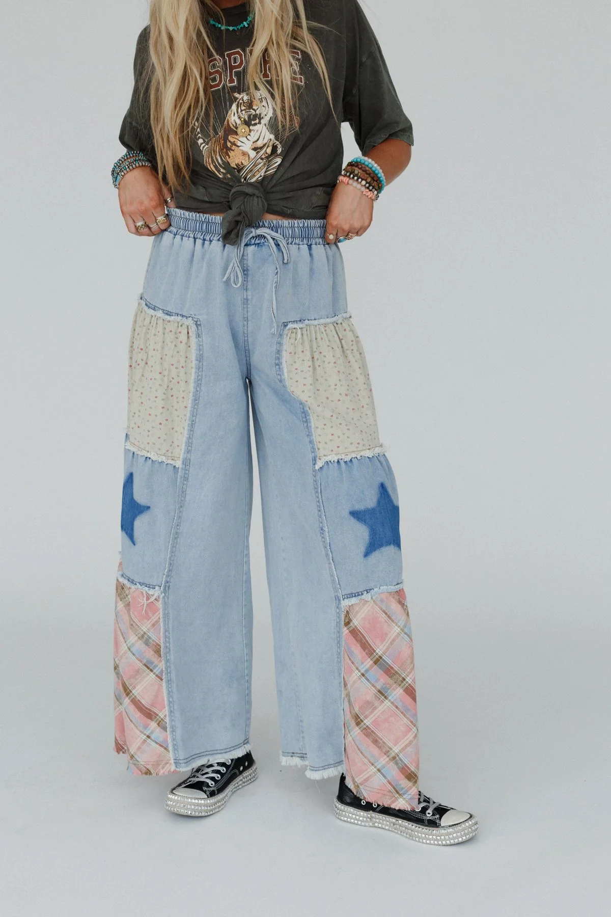 Coastal Chill Wide Leg Pants - Denim Multi - Image 8