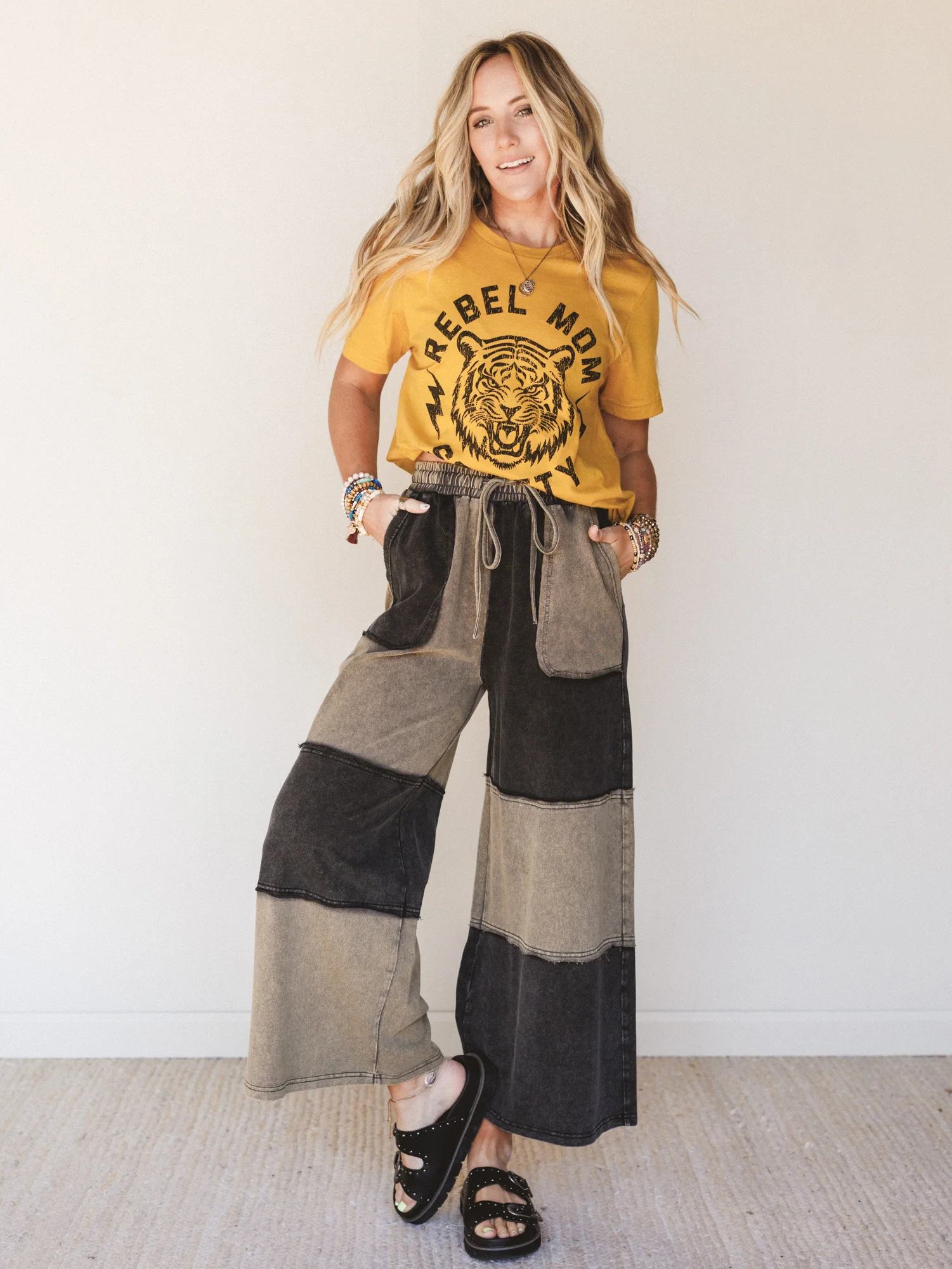 Coastal Colorblock Pants - Black - Image 4
