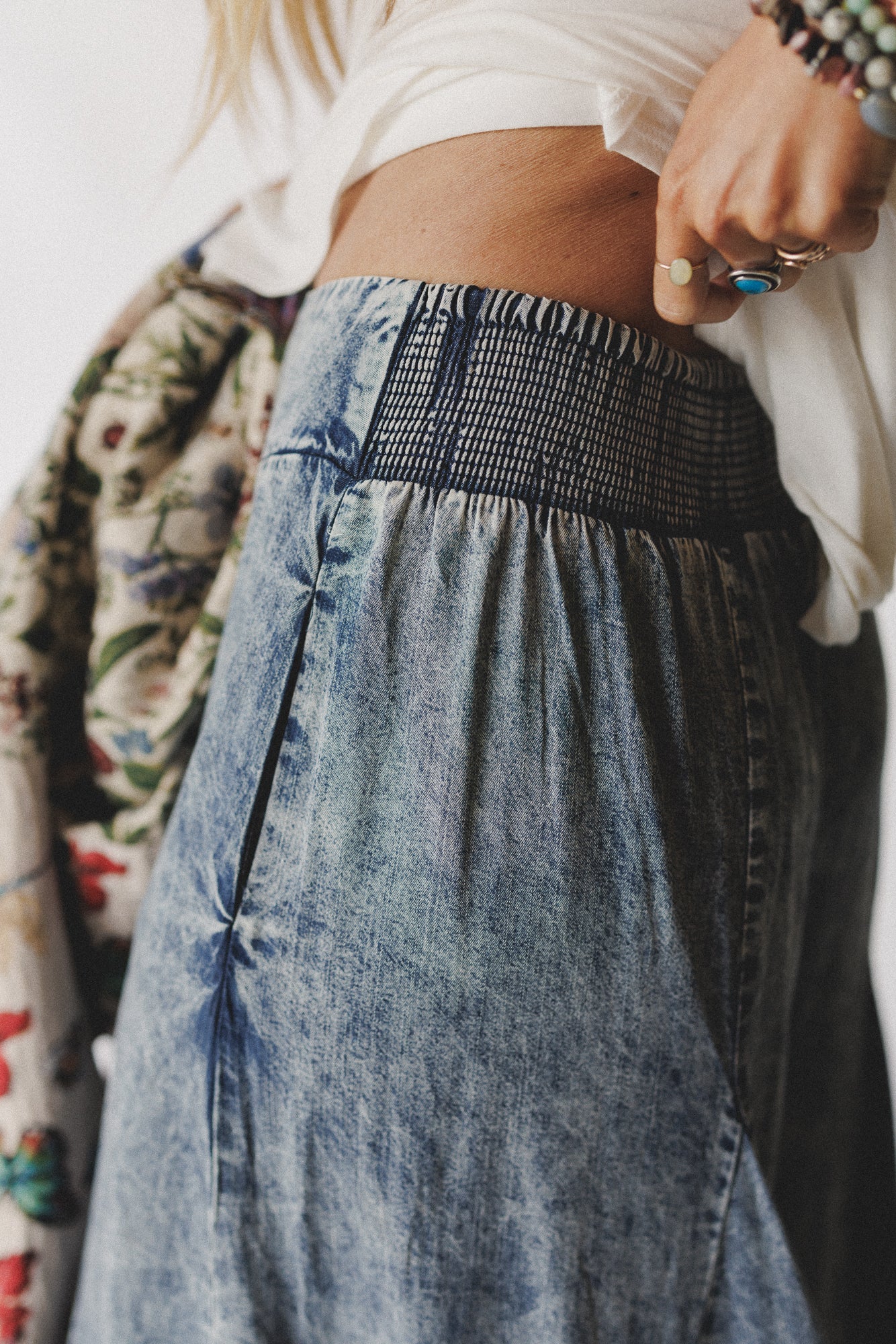 Coastal Dreams Wide Leg Pants - Denim - Image 4