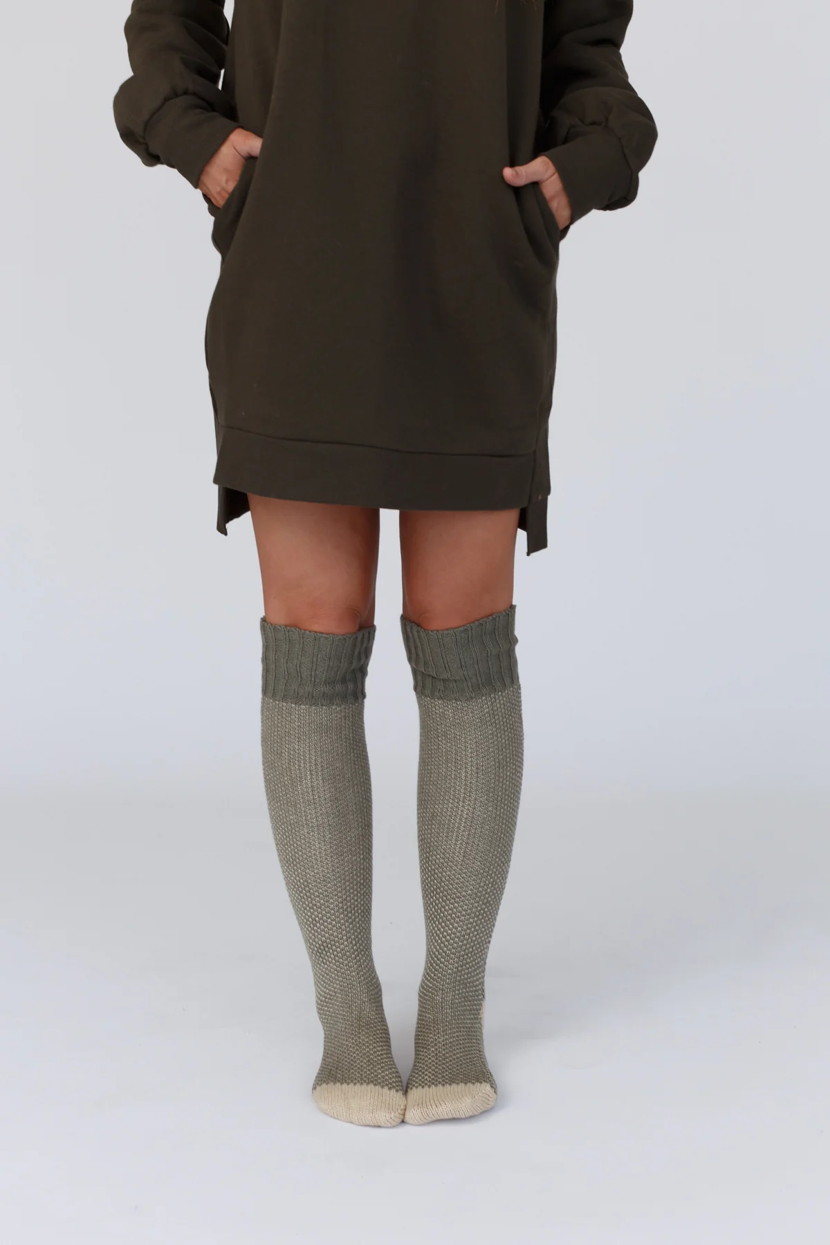 Cozy Cabin Lounge Socks - Mint - Image 2