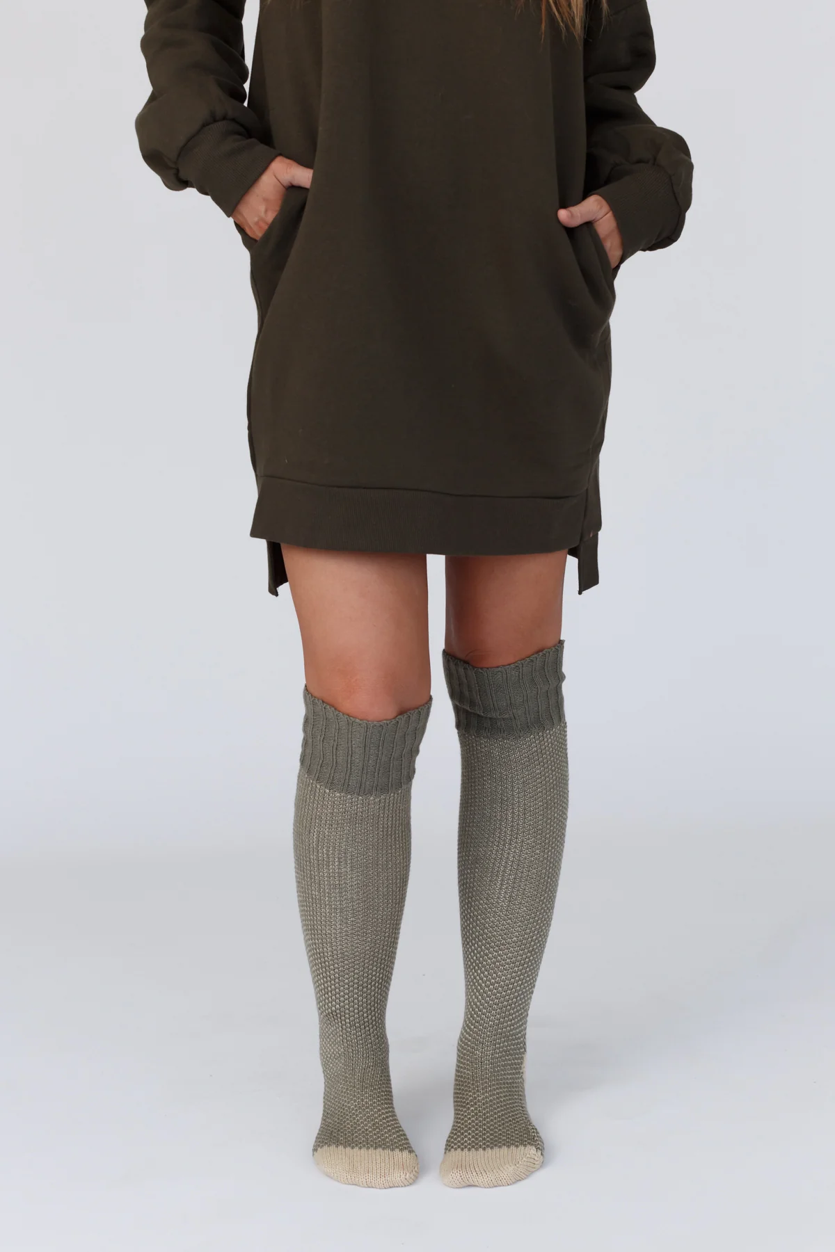 Cozy Cabin Lounge Socks - Mint - Image 3