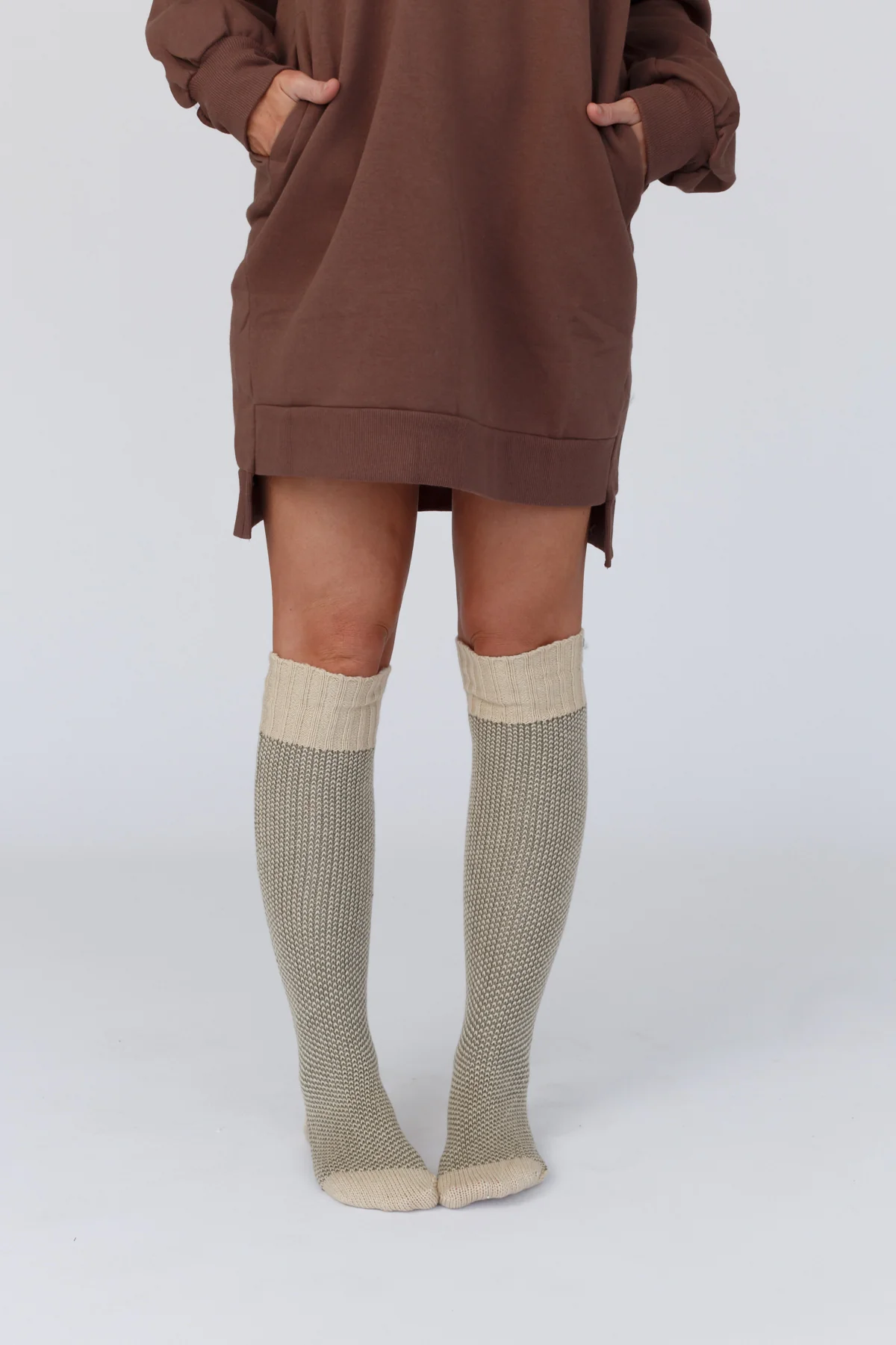 Cozy Cabin Lounge Socks - Oatmeal - Image 2
