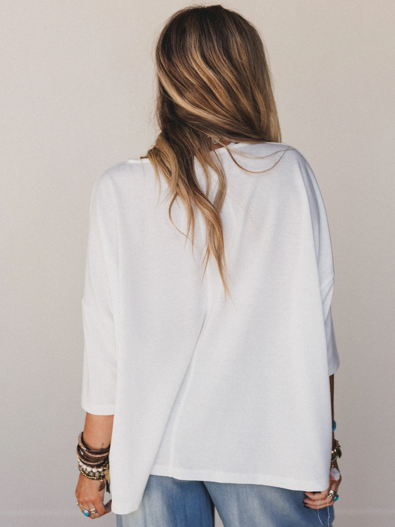 The Nest Cozy Cool Oversized Tee - Ivory - Image 7