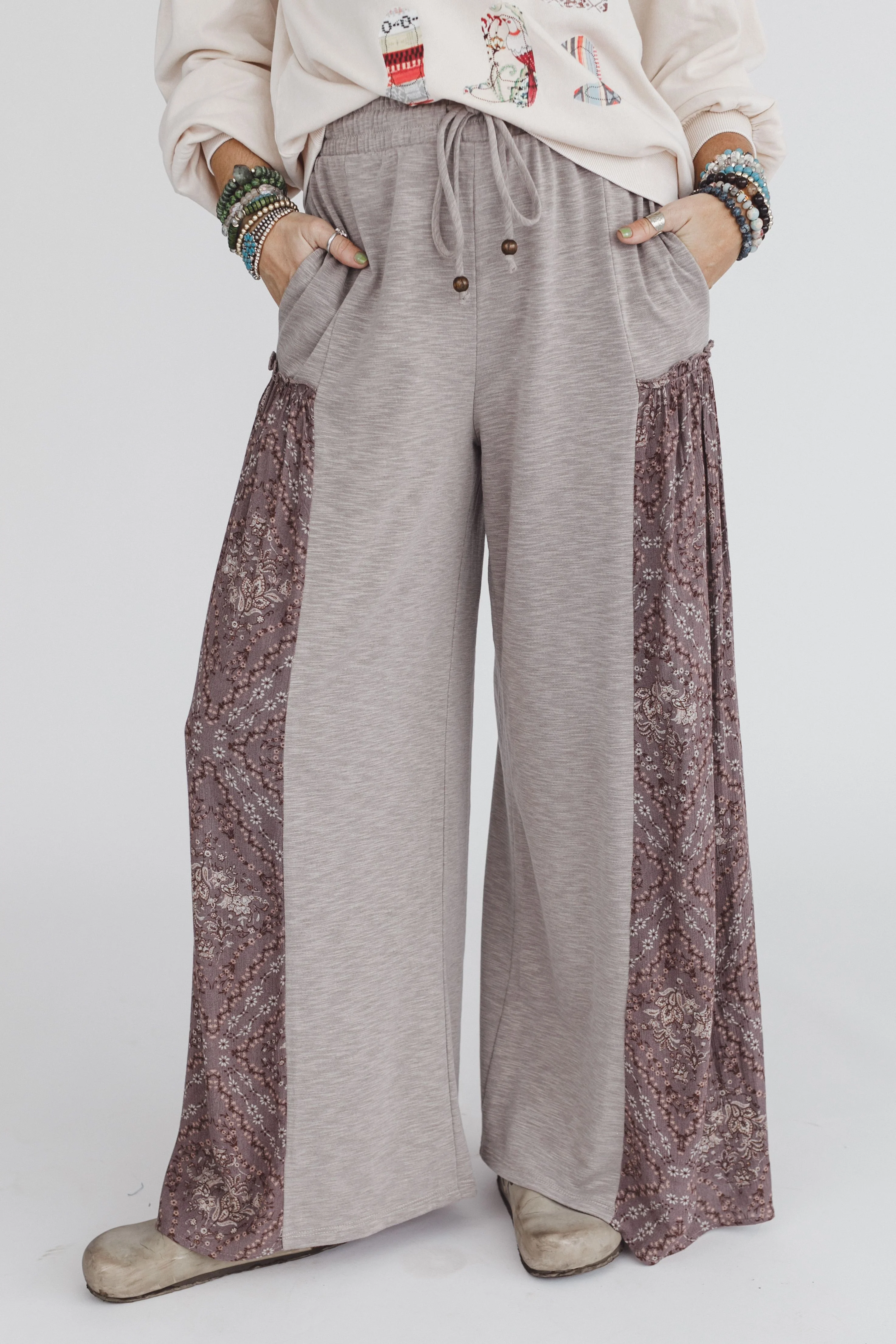 The Nest Cozy Haven Pants - Brown Grey - Image 4