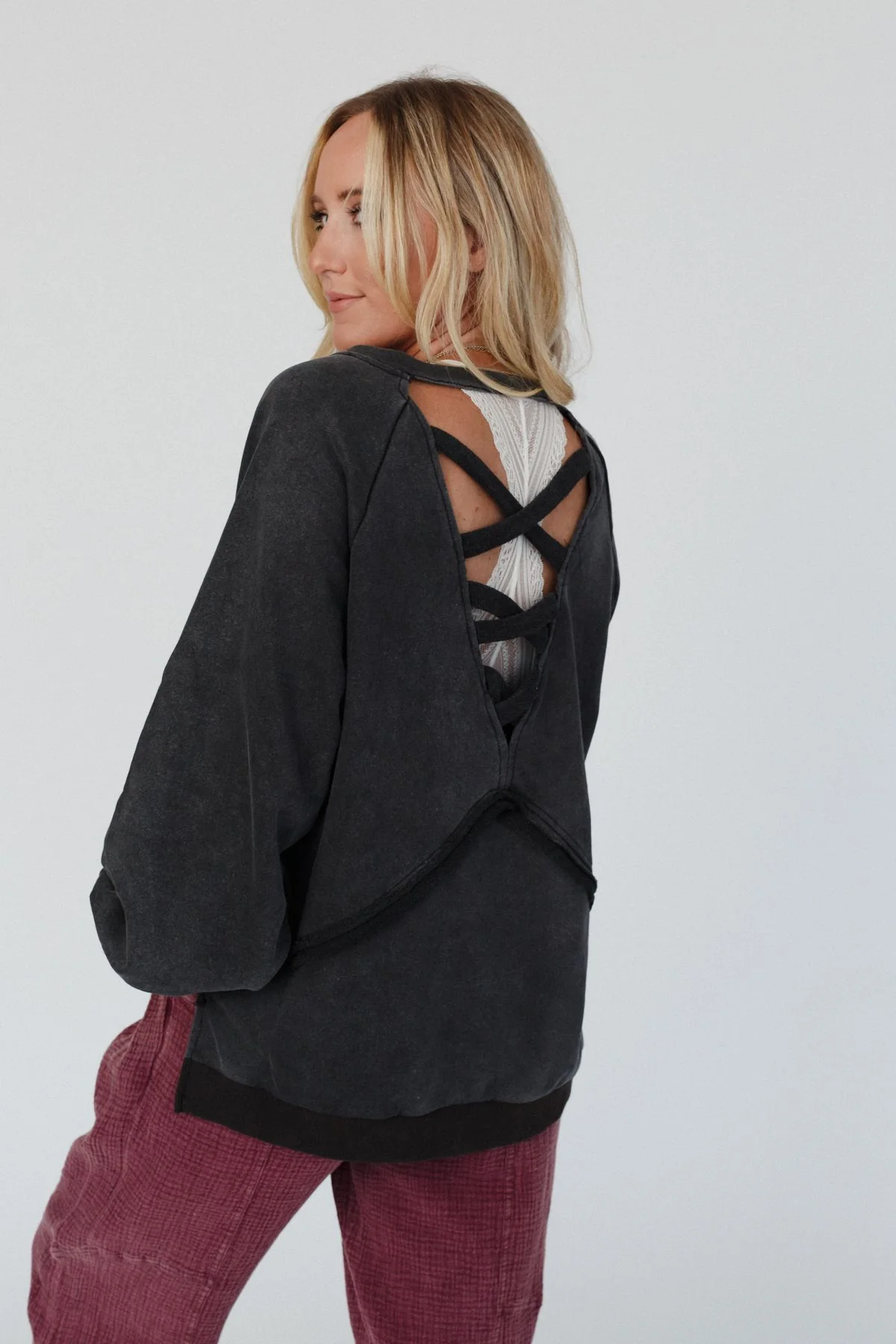 Crossed Paths Sweatshirt - Black - Image 6