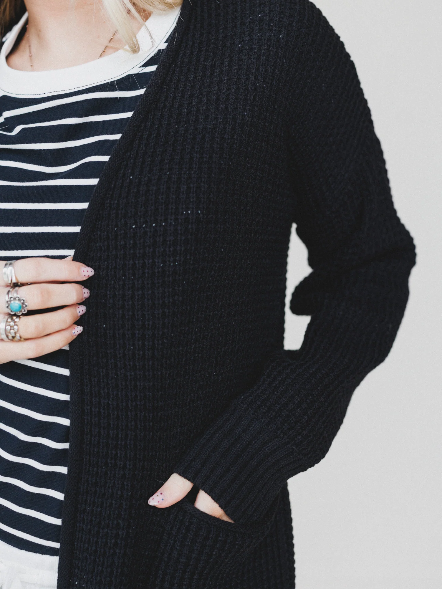 Cuddle Ready Cardigan - Black - Image 3