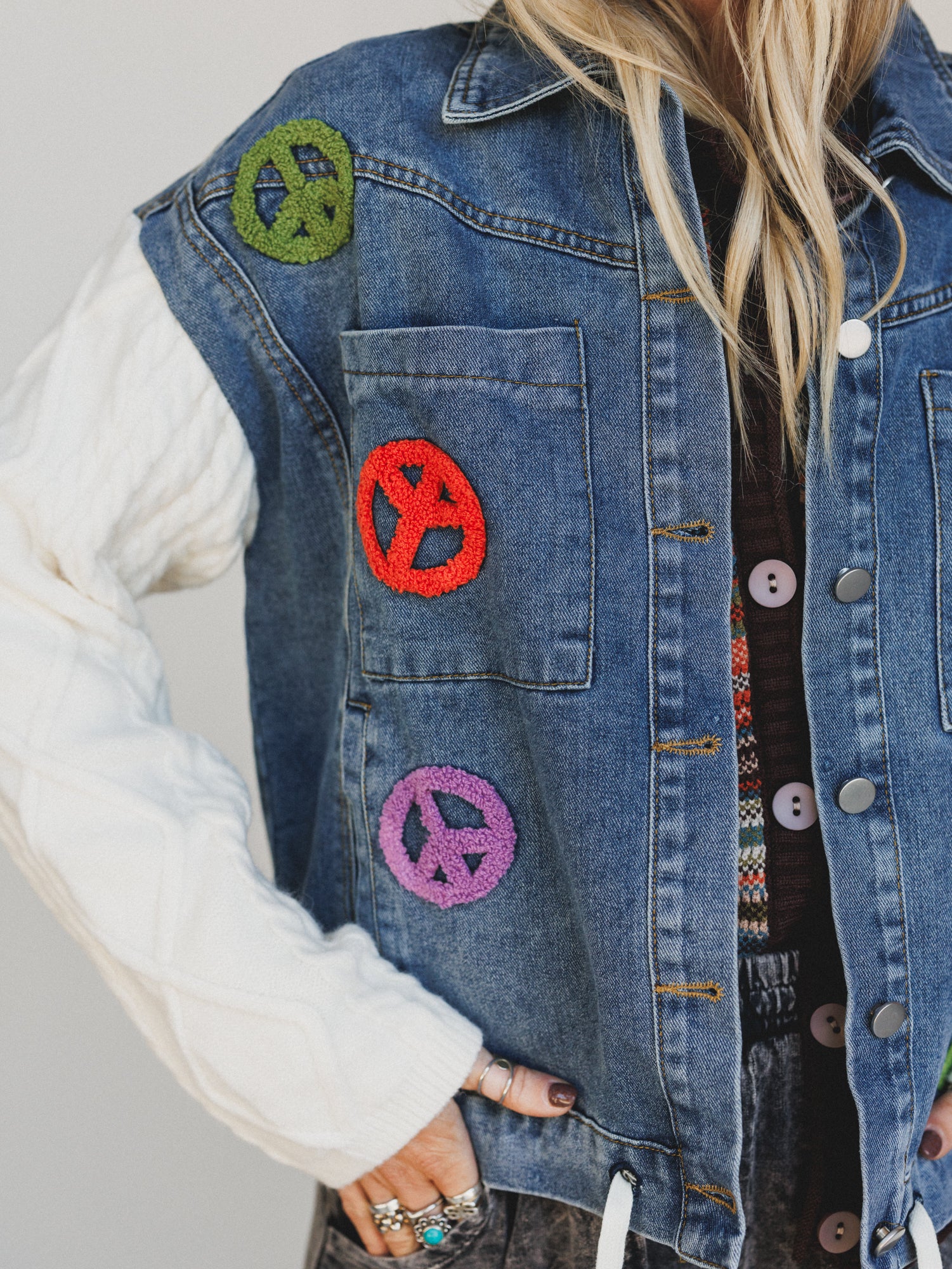 Daisy Signal Jacket - Denim - Image 3